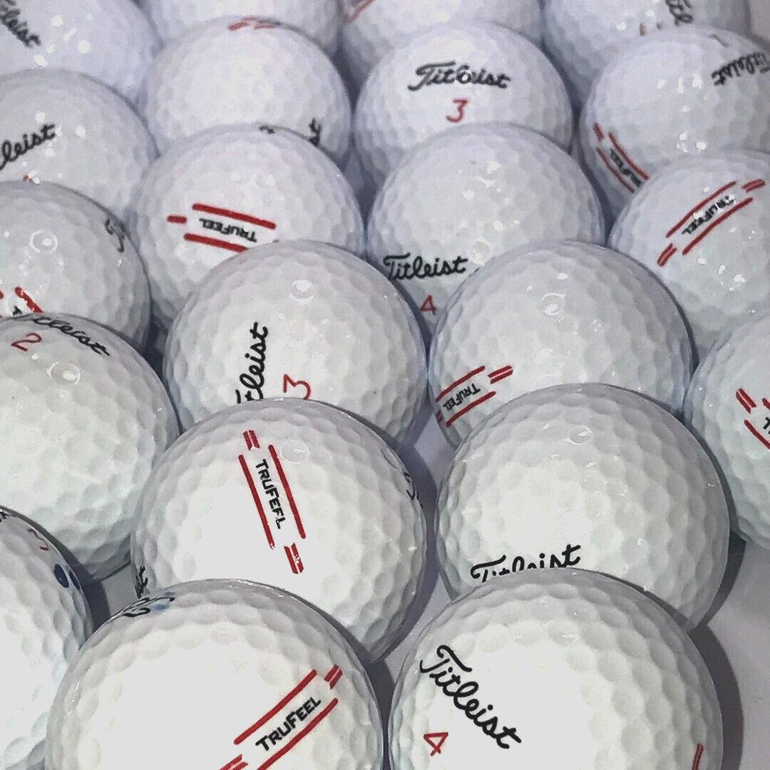 4 Dozen Near Mint AAAA White Titleist TruFeel Used Golf Balls