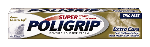 Super Poligrip Extra Care Denture Adhesive Cream
