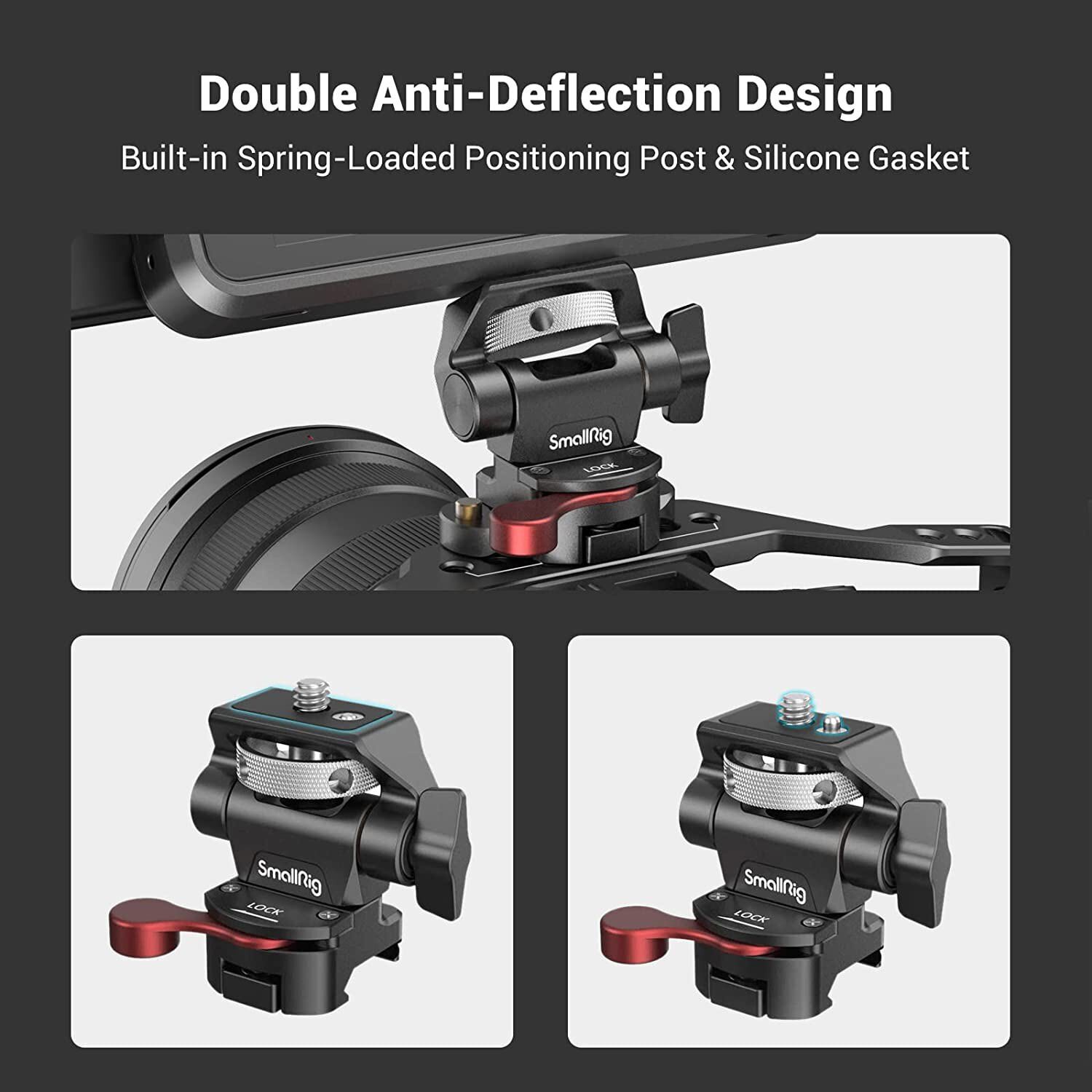 SmallRig Swivel and Tilt Adjustable Monitor Mount with NATO Clamp Mount -2906B