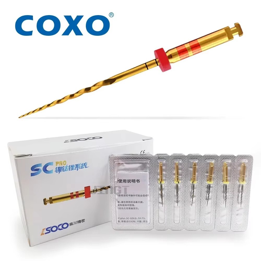 COXO 25mm pro Heat-Activated Rotary Nitinol Dental Root Canal Files Tooth Pulp