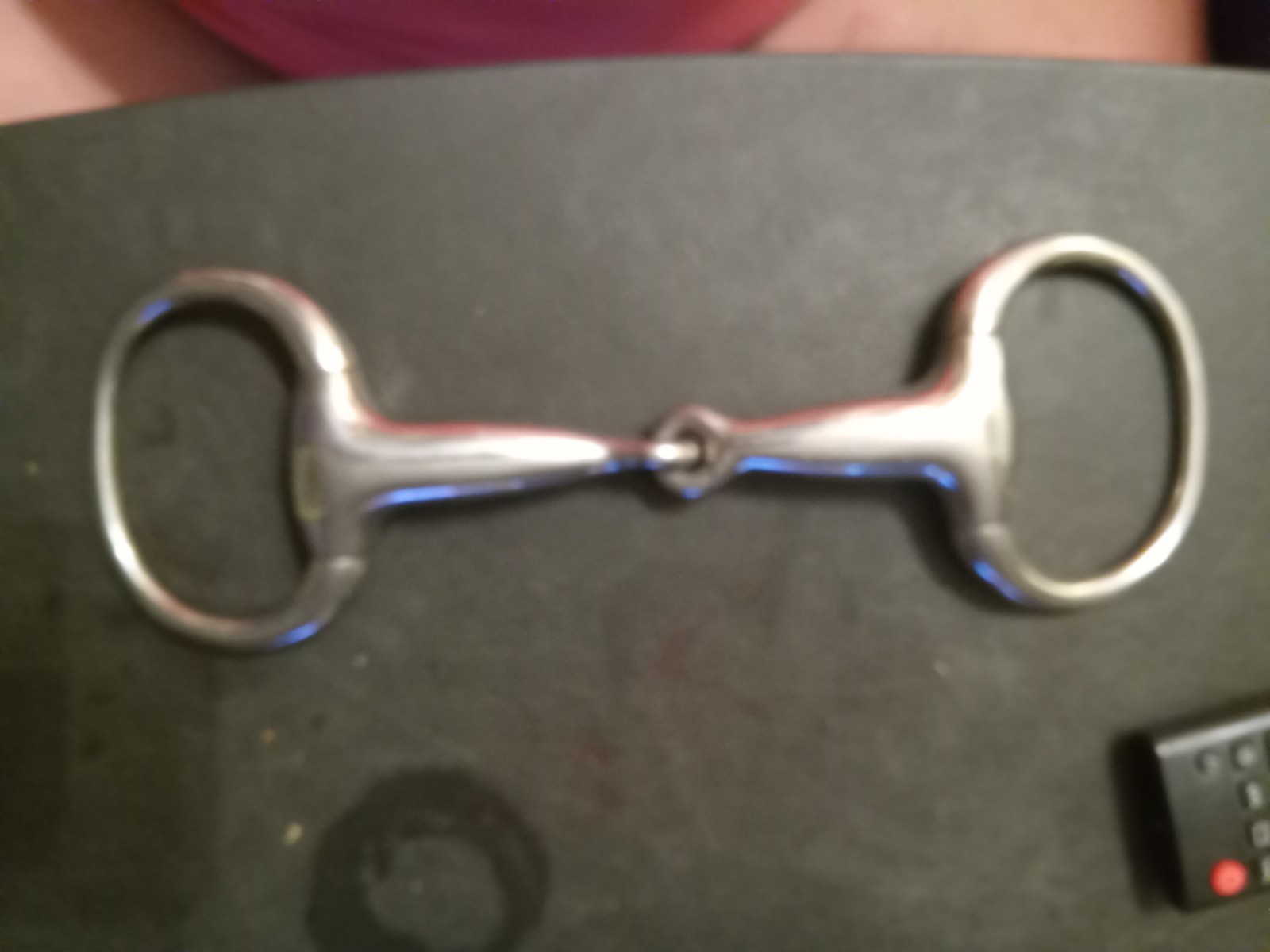 used eggbutt snaffle bit mouth 4 3/4 in  hollow