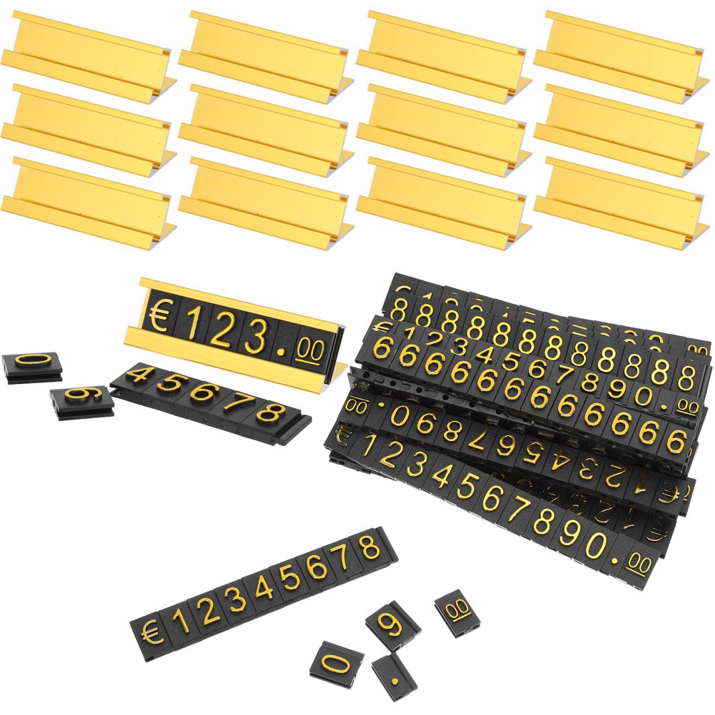 16 Sets Adjustable Price Cube Blocks For Retail Counter Display