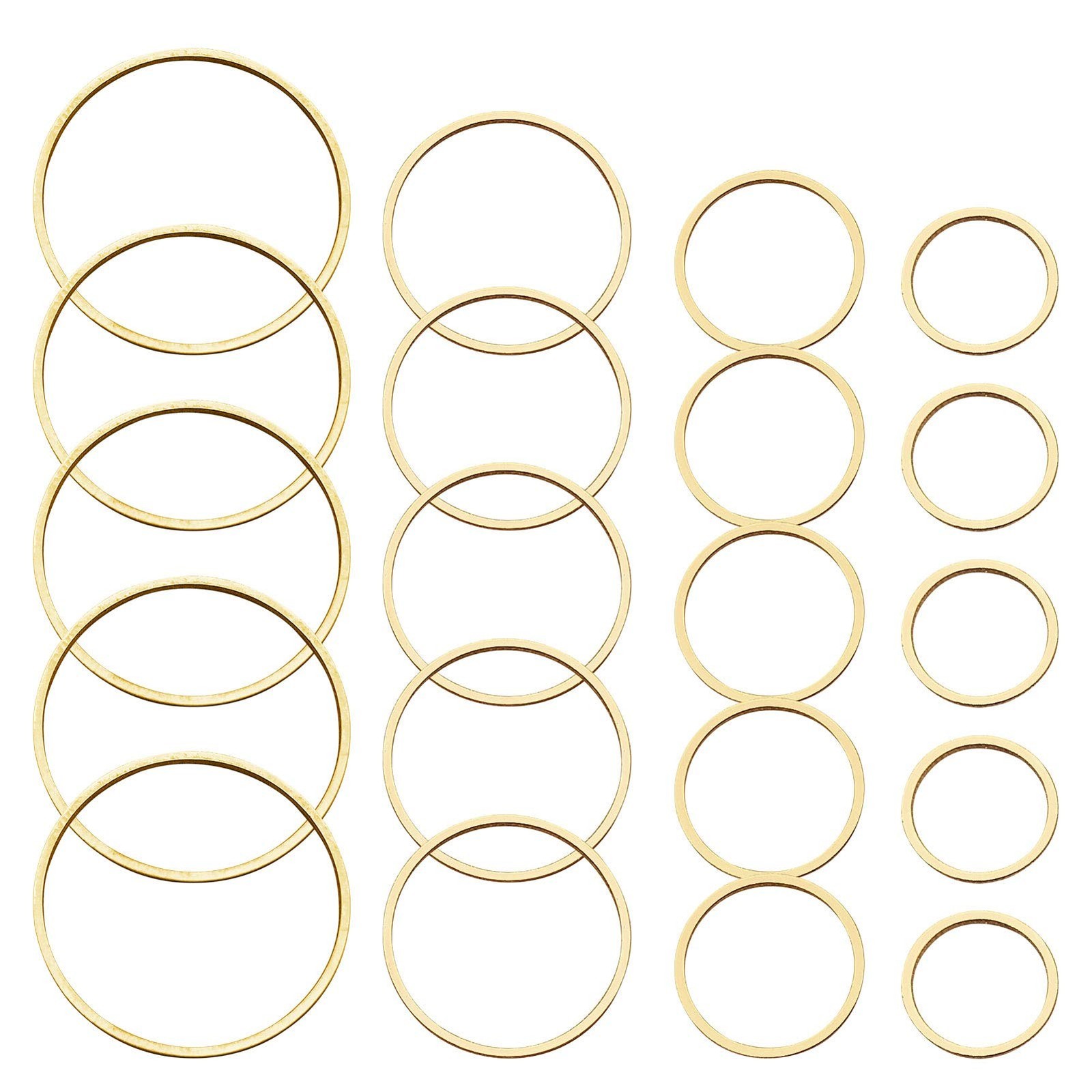 70pcs Earrings Beading Hoop Earring Finding Round Earring Circle Round Beadin...