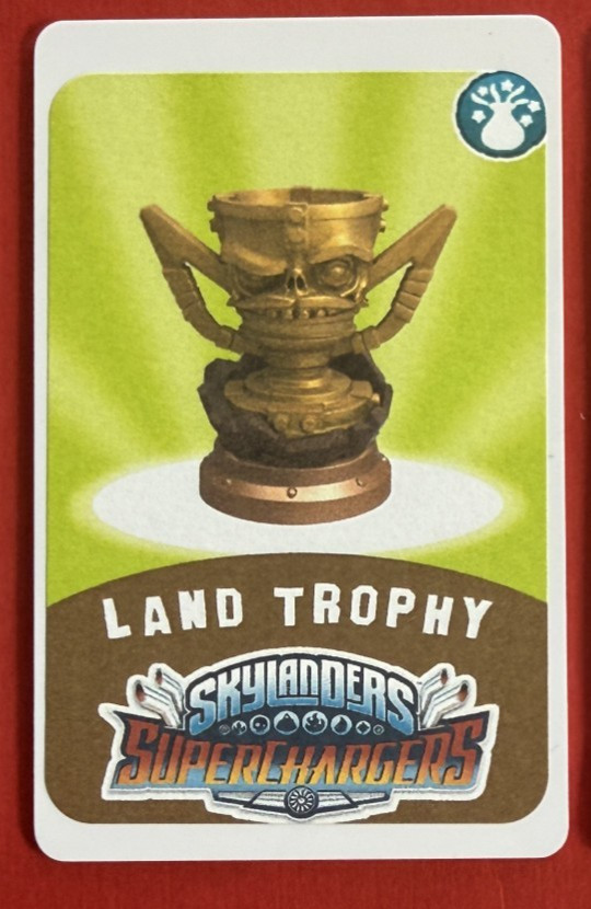 Skylanders Superchargers Land Trophy NFC Card FREE SHIPPING