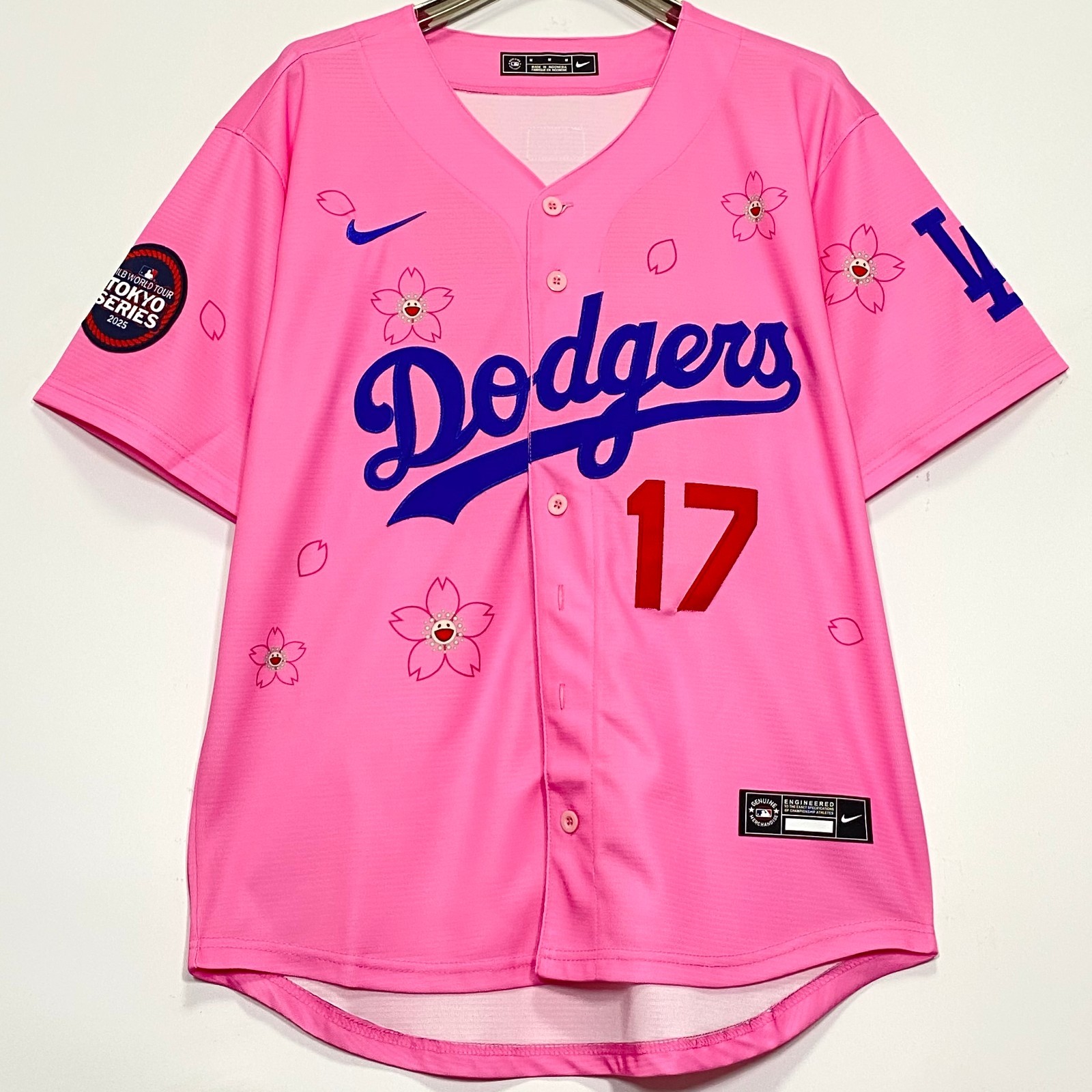 Shohei Ohtani #17 Baseball Jersey, Embroidered, Pink