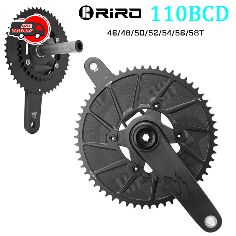 RIRO 110 BCD Road Bike Chainring 46T-58T 7075-T6 Aluminum for Shimano R7000