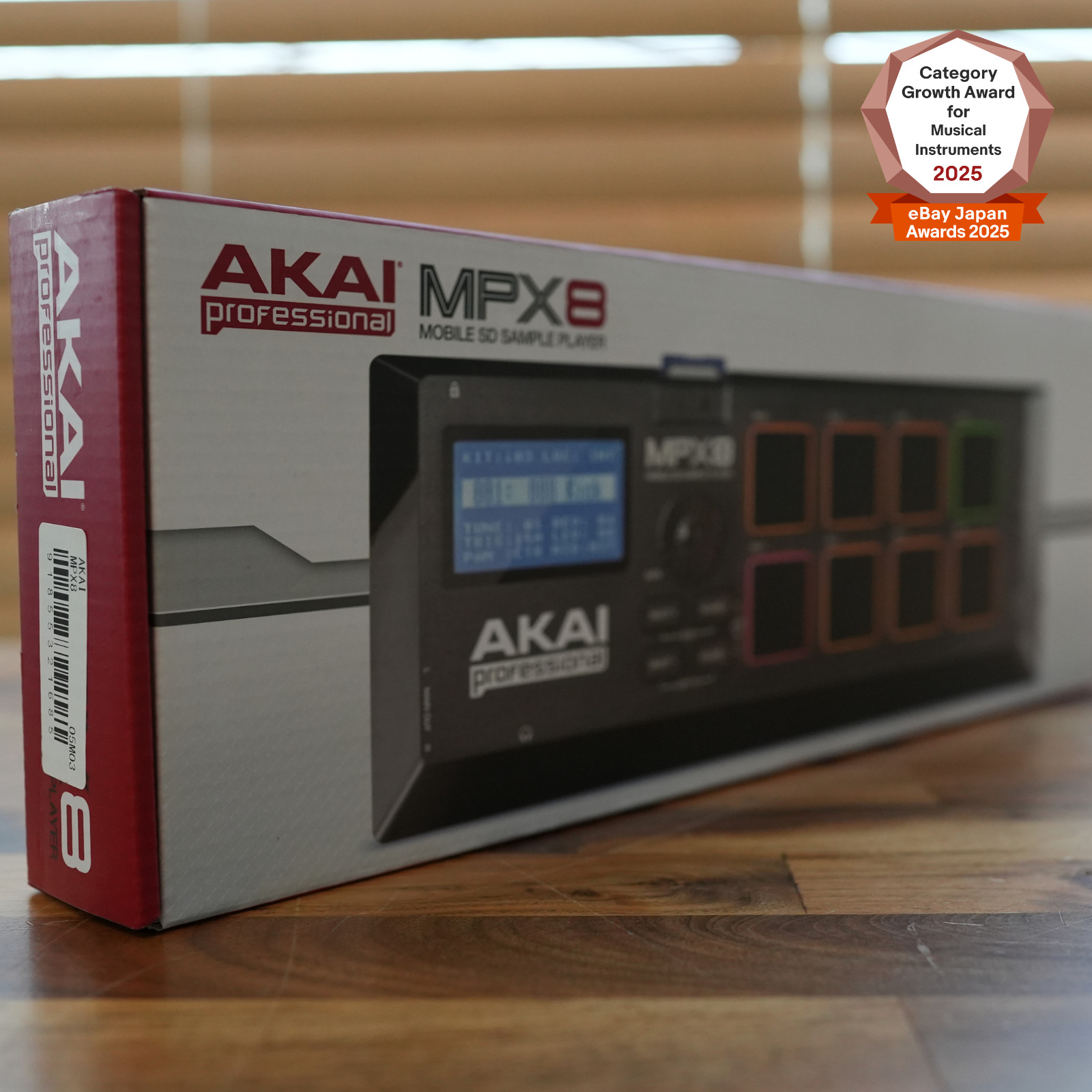 Akai Professional MPX8 Mobile SD Sample Pad Controller MIDI USB Trigger Pads NEW