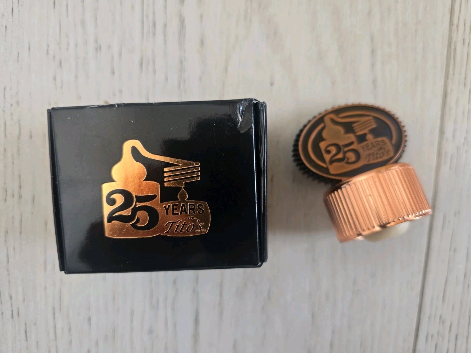 Tito’s Vodka 25th Anniversary Collector’s Bottle Topper  NEW
