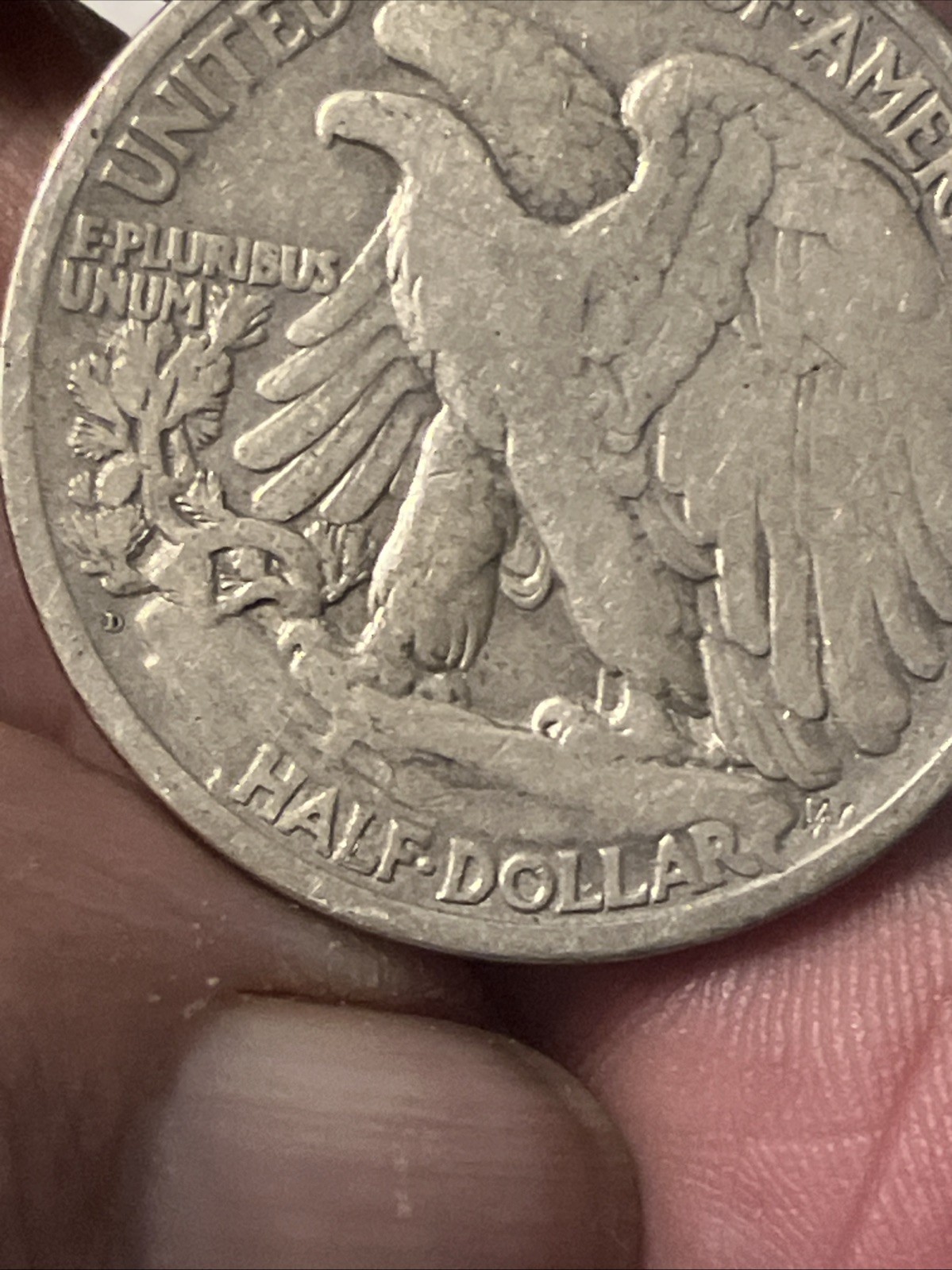 1919 d walking liberty half dollar