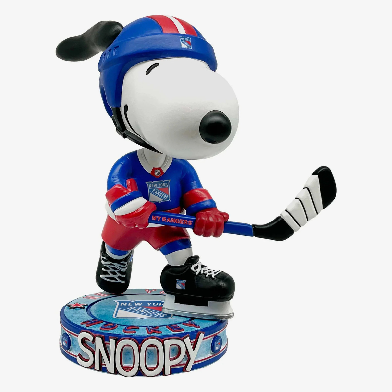 Snoopy New York Rangers Peanuts Bighead Bobblehead NHL Hockey