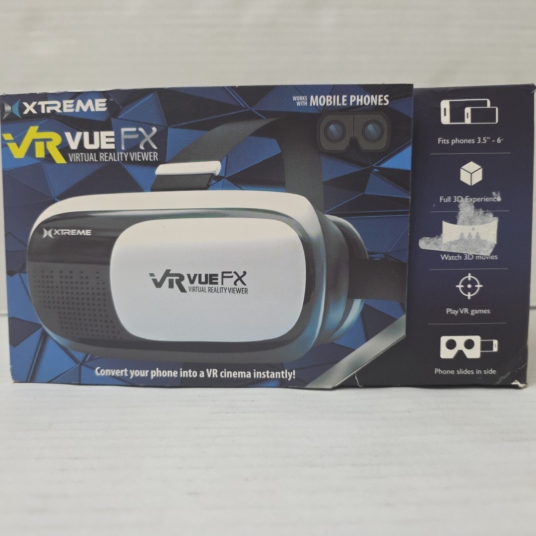 Xtreme VR Vue FX VR Headset Virtual Reality Viewer For iPhone Android 3.5–6”