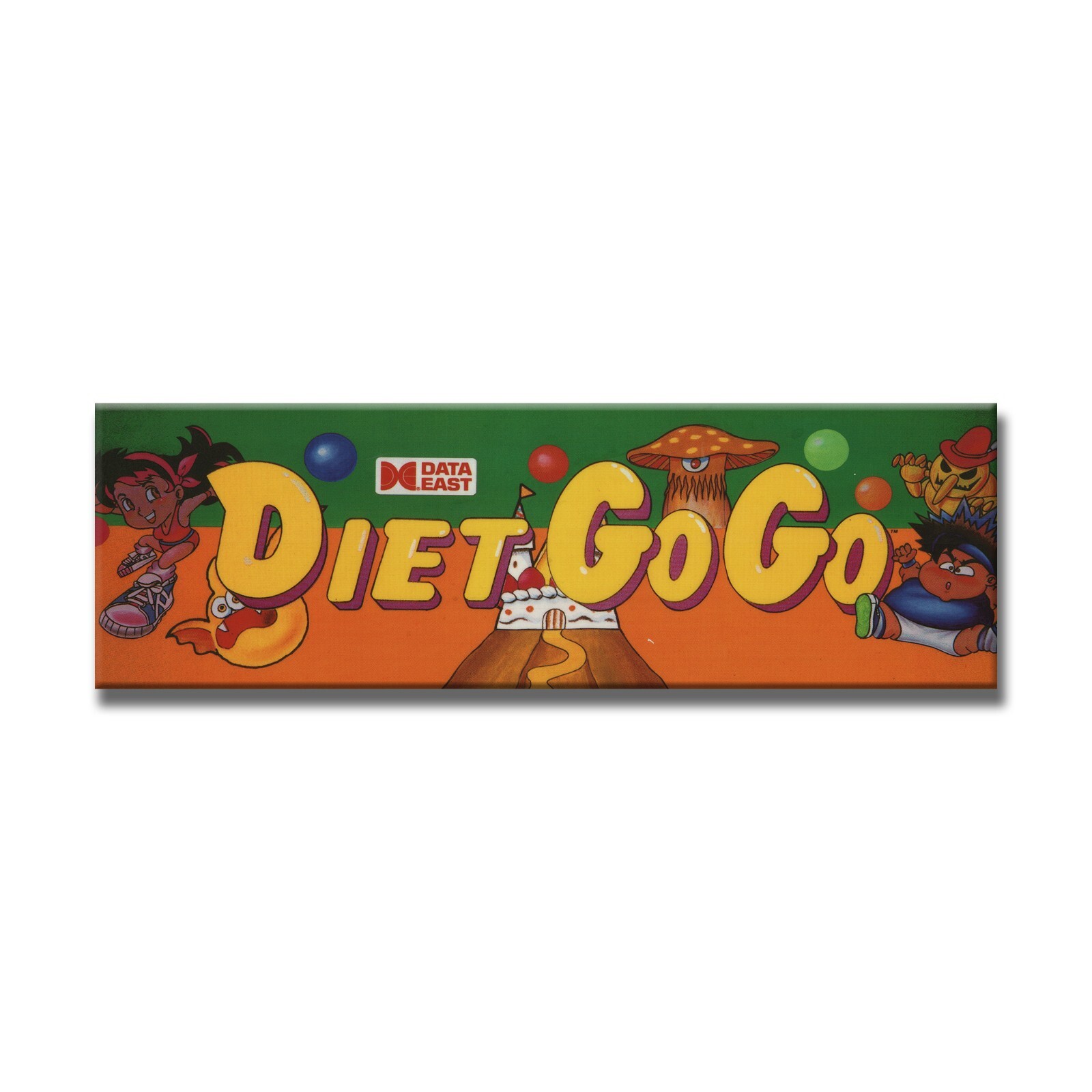 Diet Go Go Premium Arcade Marquee Insert Reproduction Header/Backlit Sign