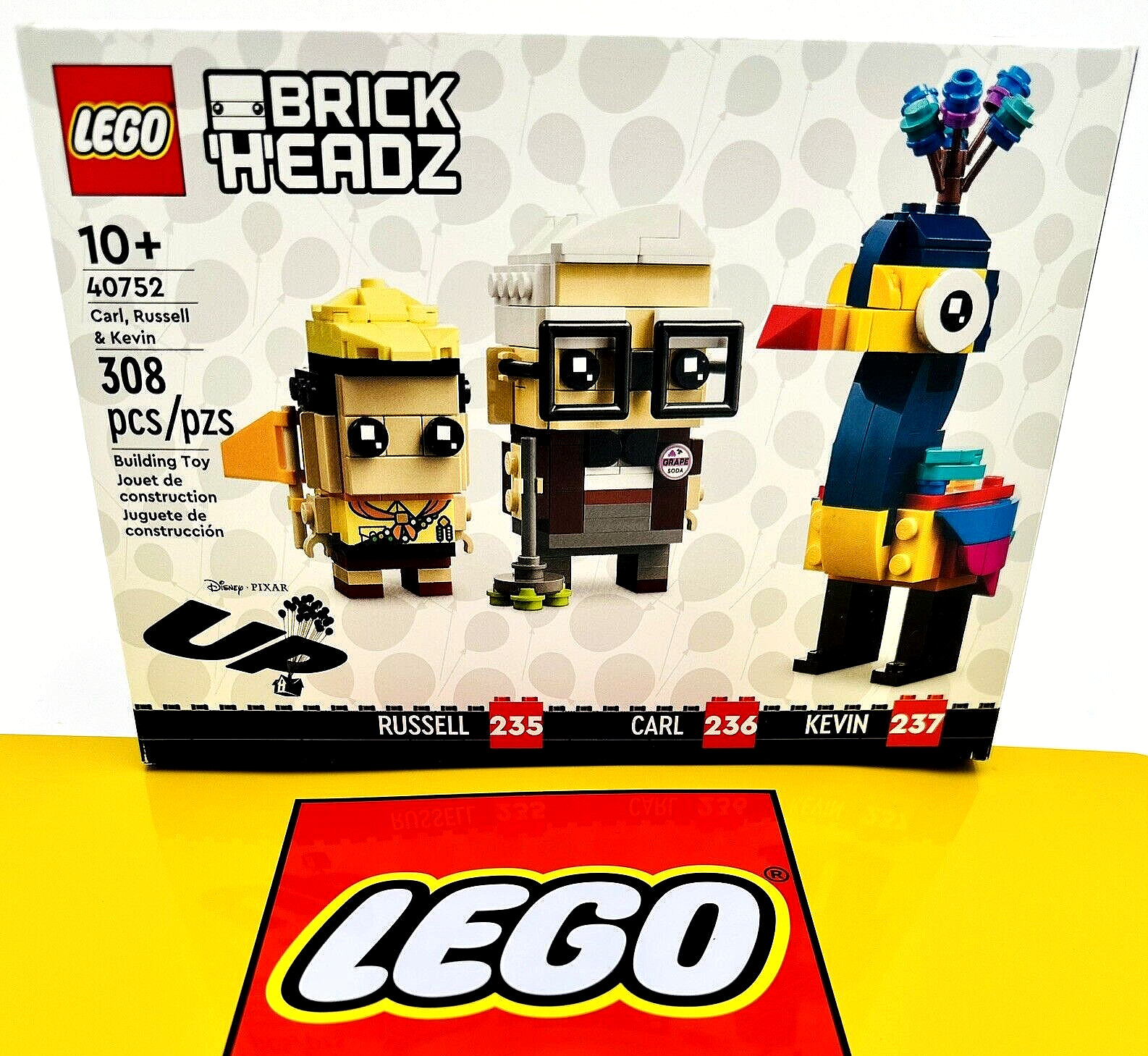 LEGO 40752 Brickheadz Disney Pixar Up Carl, Russell & Kevin