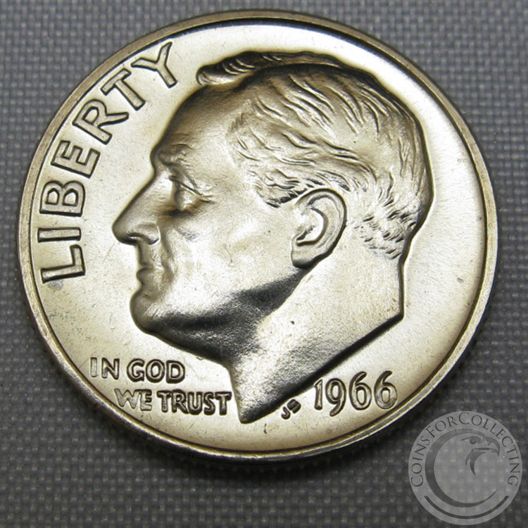 1966 SMS ROOSEVELT DIME GEM DEEP CAMEO PROOF US COIN