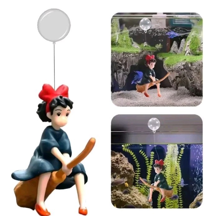 1pc Little Witch Shaped Fish Tank Landscape Decoration