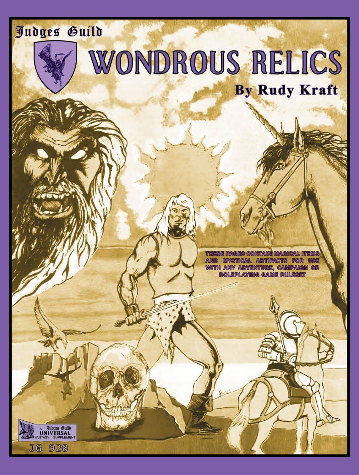 Wondderous Relics - NEW Softcover - Judges Guild (2026 upgrade from 1982)
