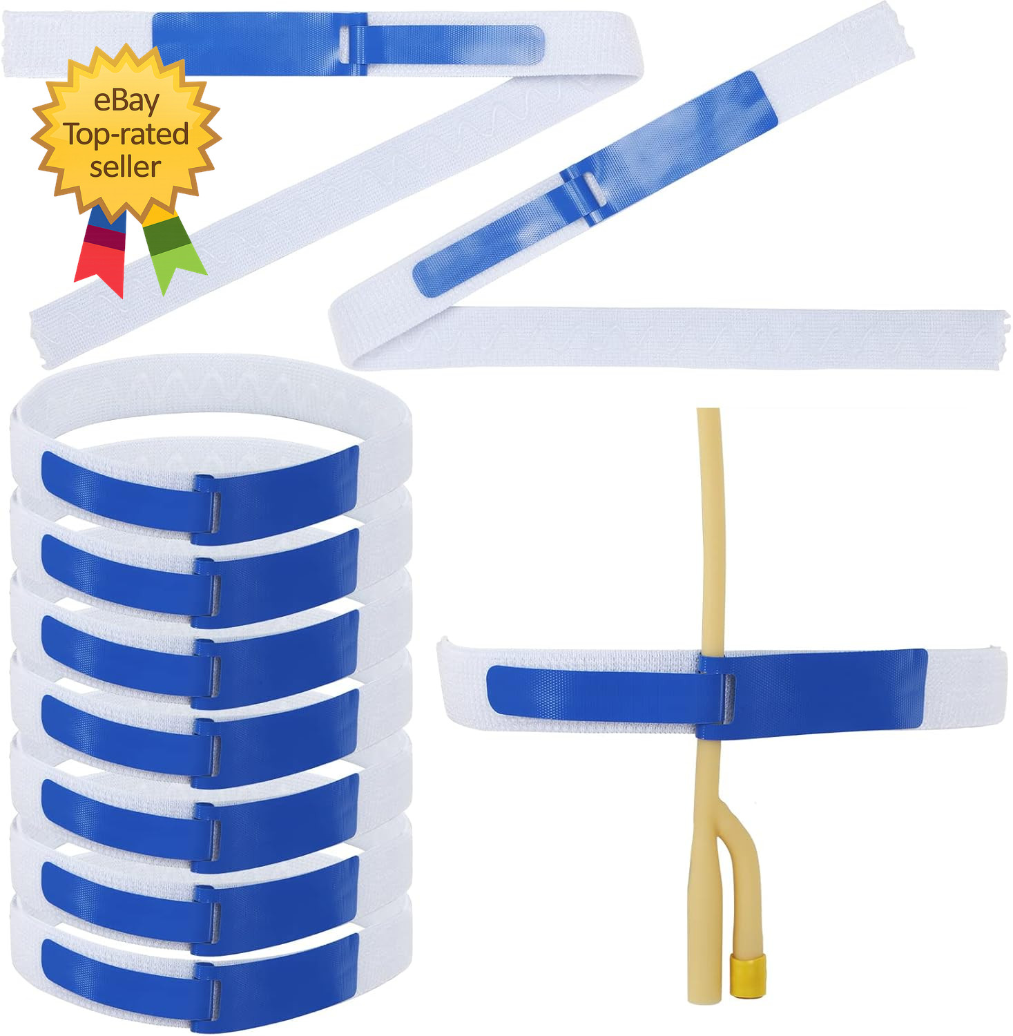 10 Pack Foley Leg Strap Catheter Holder anti Slip Urinary Legband Holder