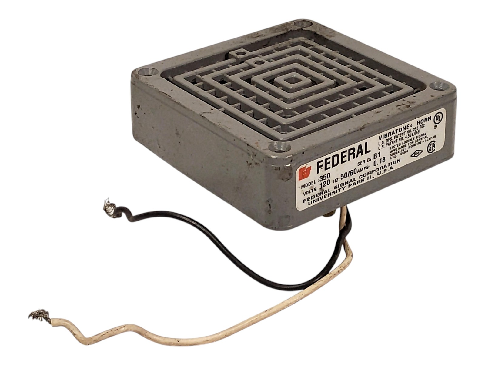 Federal Signal 350 Series B1 120 V AC Alarm