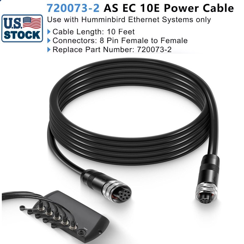 720073-2 AS EC 10E Ethernet Cable Female to Female Ethernet Cord for Humminbird