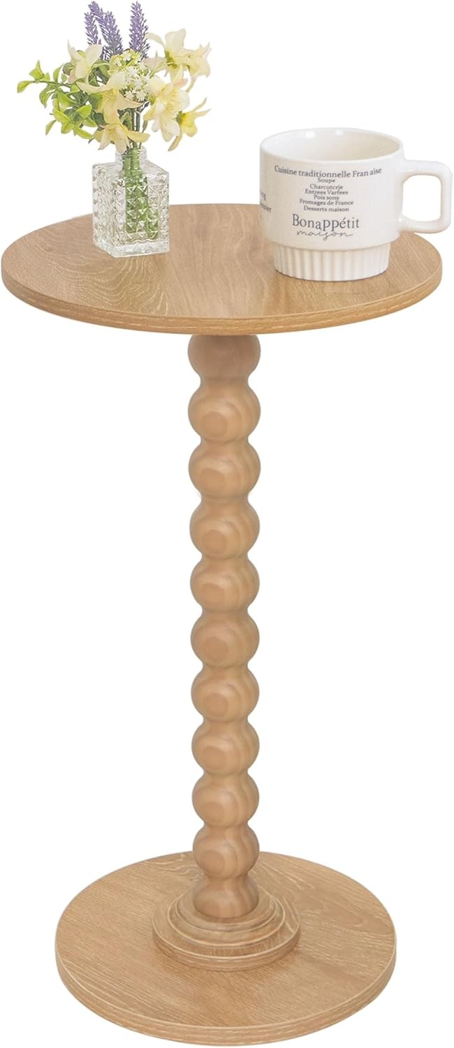 Round Side Table Small Drink Table Small Spaces Modern Accent End Table New
