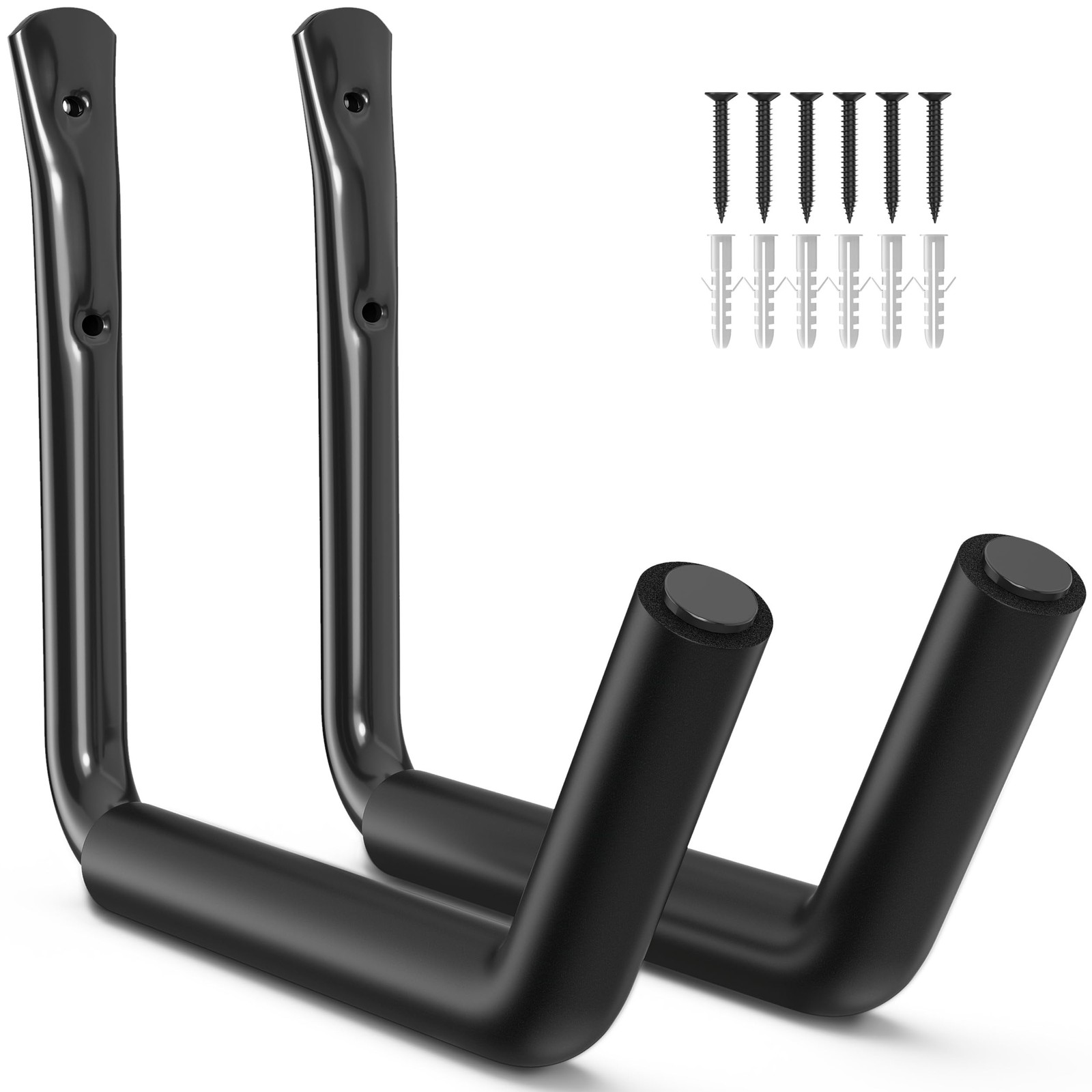 niffgaff Heavy Duty Garage Storage Hooks - 120 LB Capacity Wall Mounted Rack ...