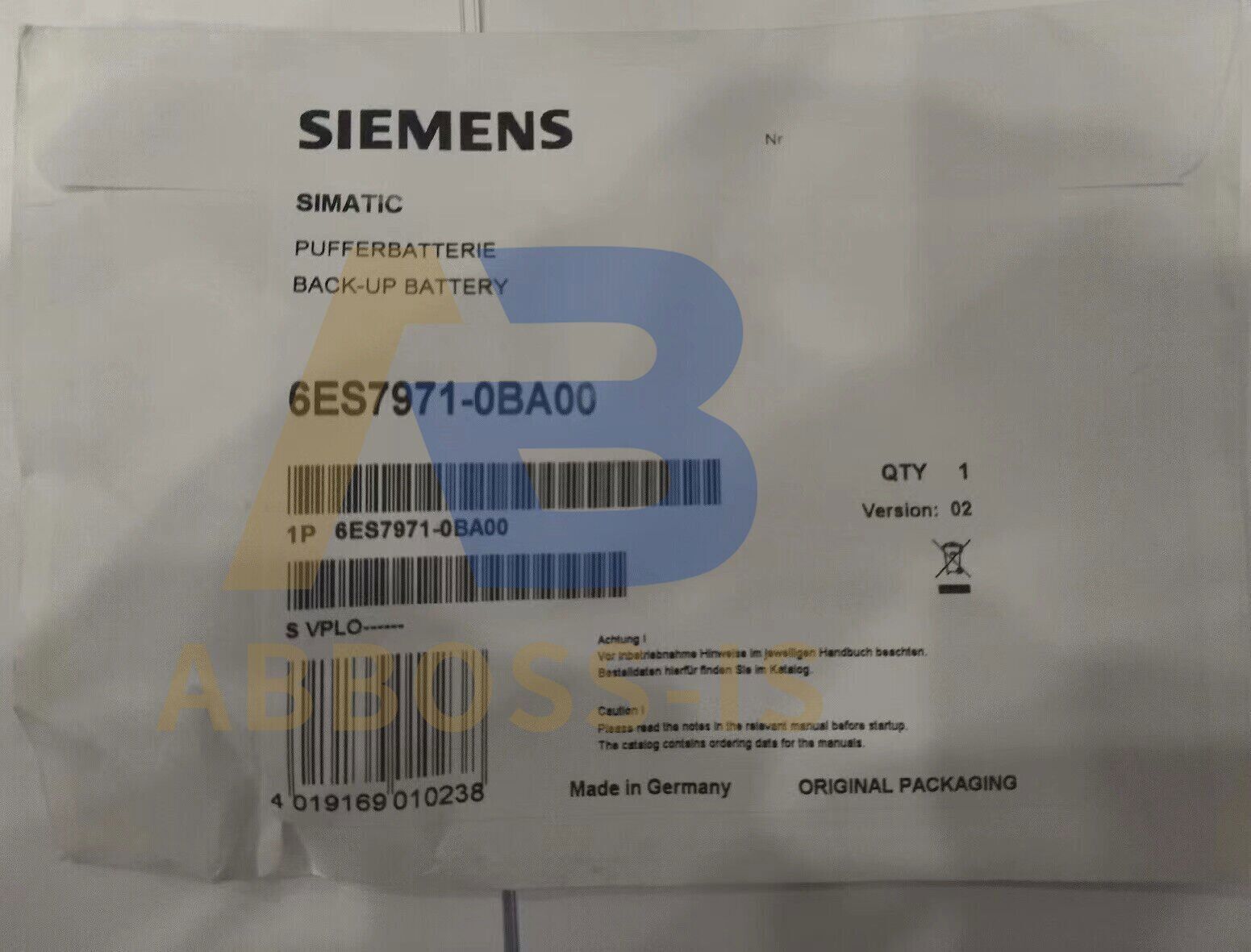 1PCS NEW SIEMENS 6ES7971-0BA00  6ES7 971-0BA00 BATTERY Fast delivery