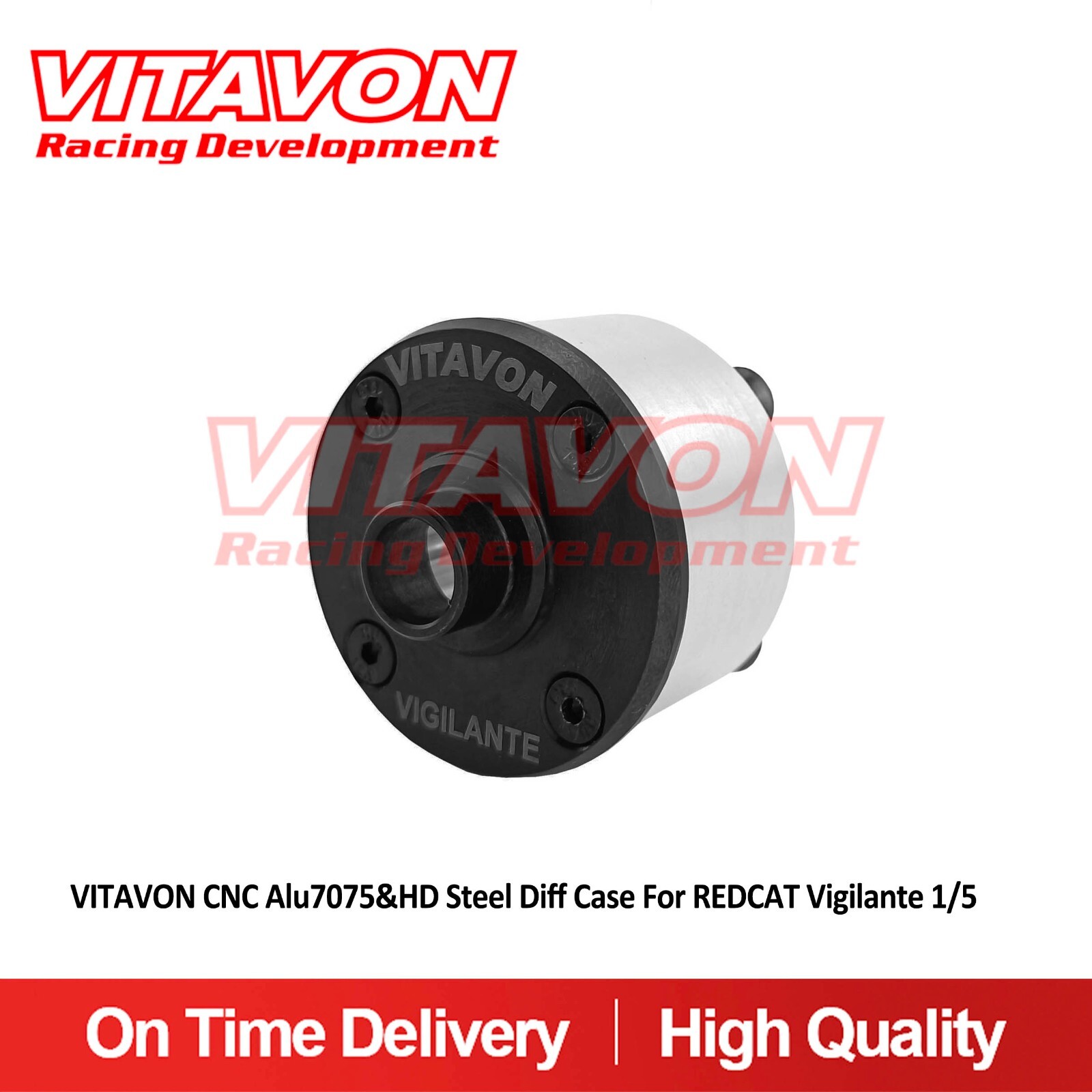 Vitavon  CNC Alu7075&HD Steel Diff Case For REDCAT Vigilante 1/5,Sells as 1pcs