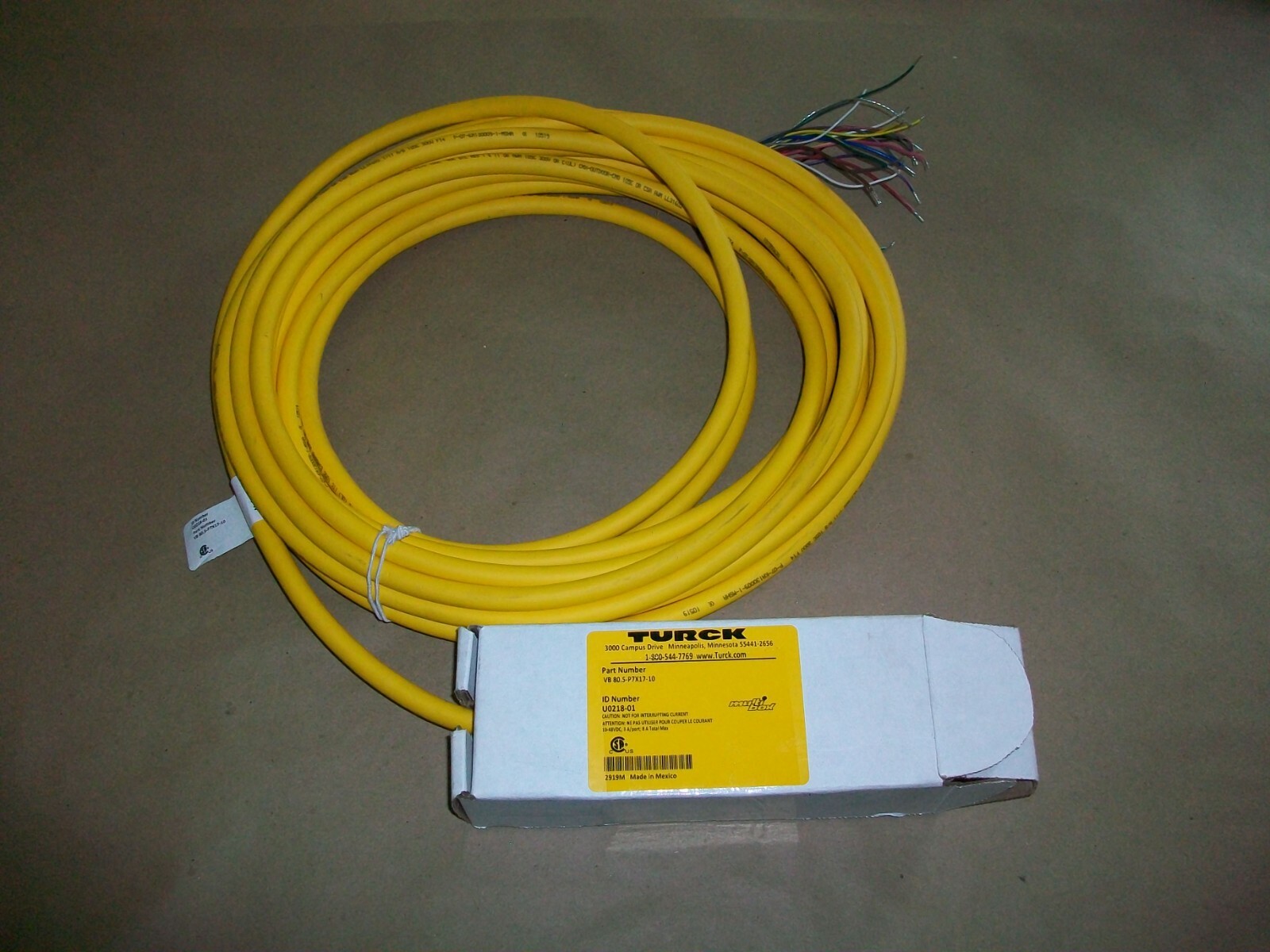 TURCK VB 80.5-P7X17-10  8 PORT JUNCTION BOX  NEW IN BOX