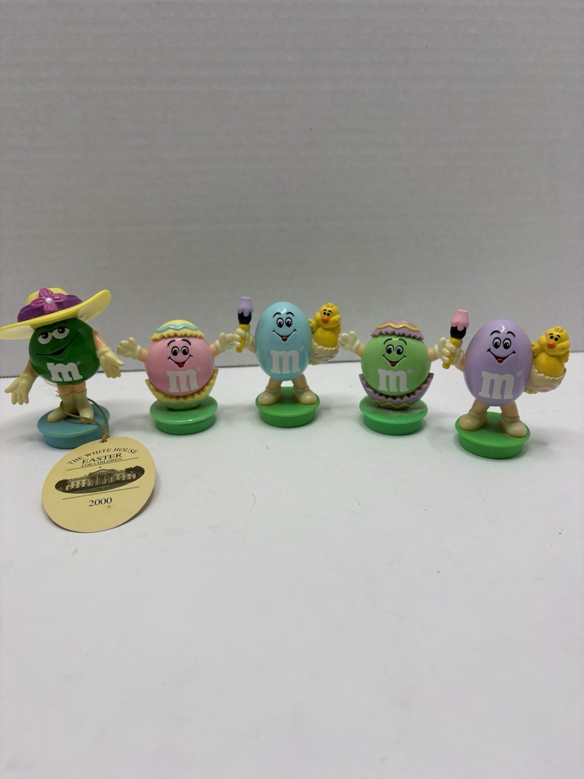 2000 "White House Easter" M&M's candy dispensers Set of 5