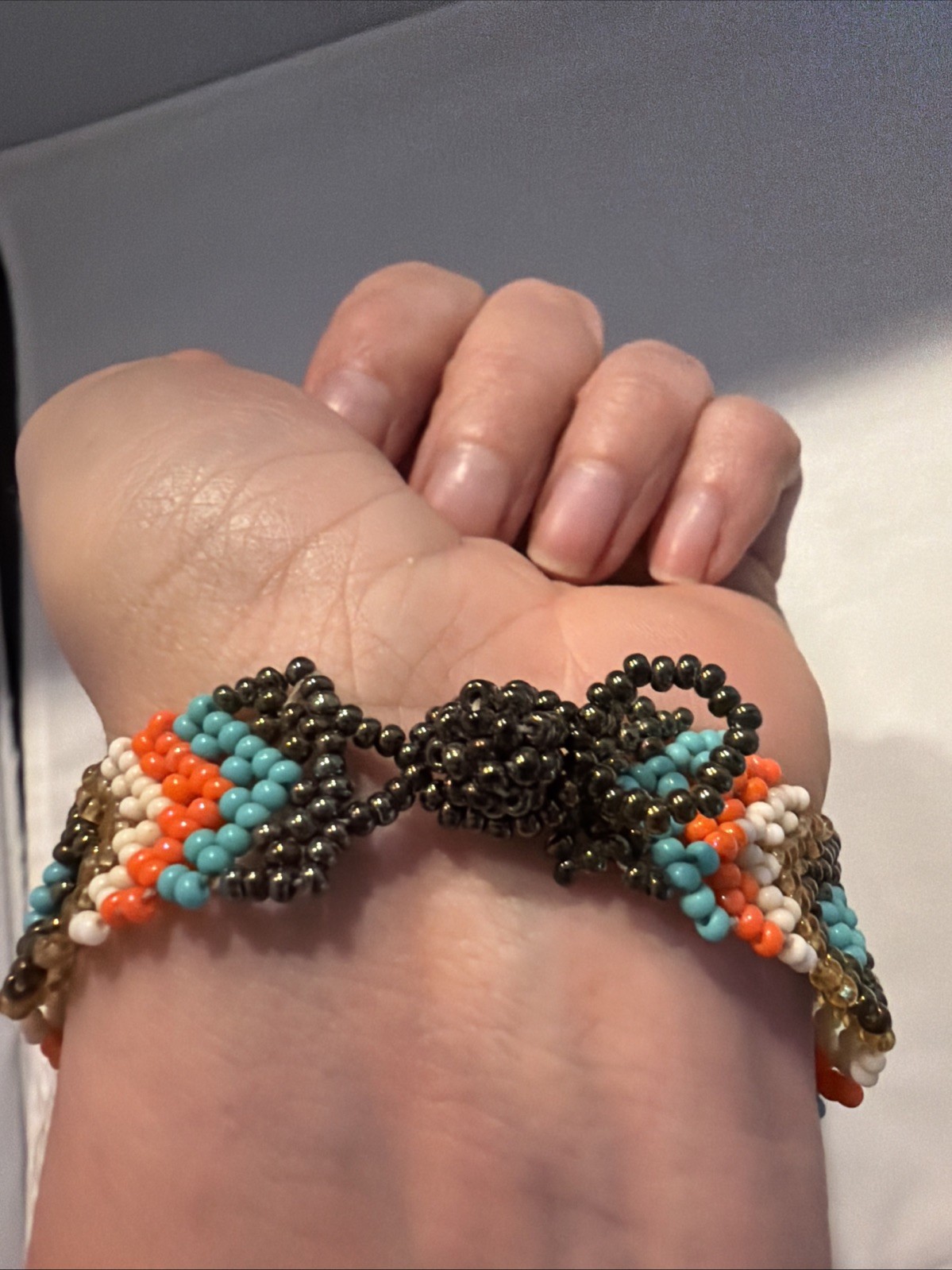 Beaded Hand Chain Bracelet - Never Worn