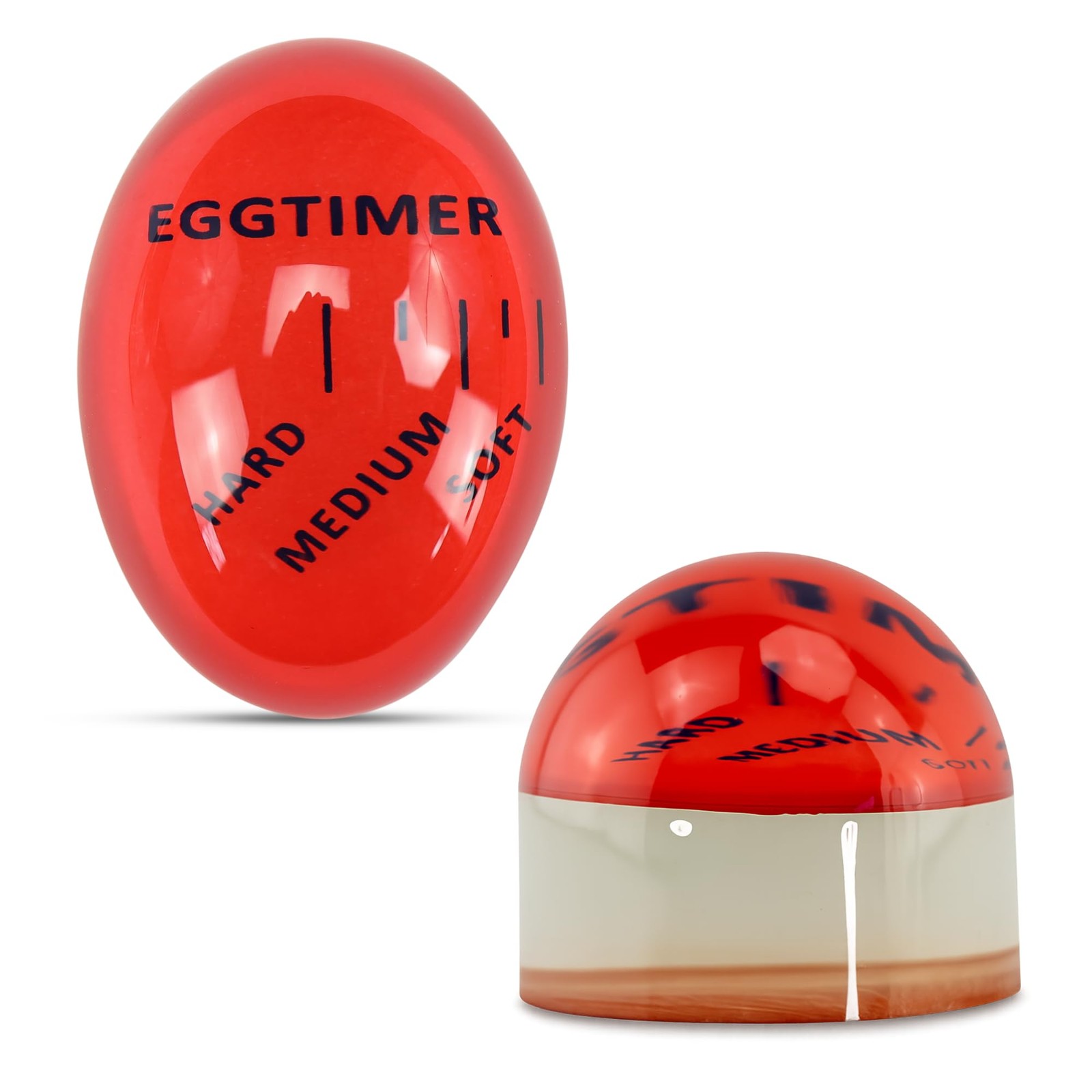 Egg Timer 2-Pack, BPA Free Color Changing for Soft or Hard Boiled Eggs
