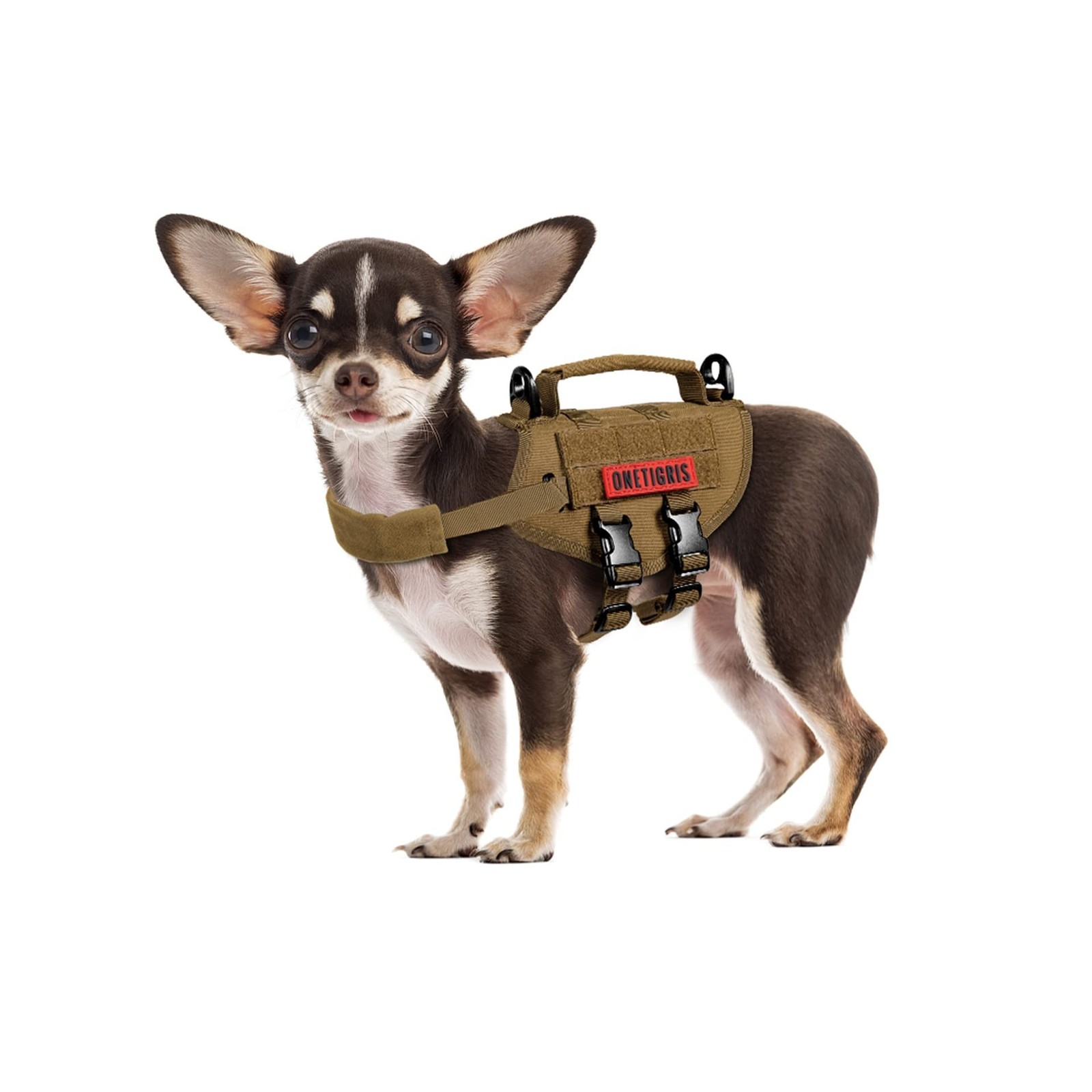 OneTigris Tactical Dog Harness XXS Puppy Vest with Vertical Han... USA FAST SHIP
