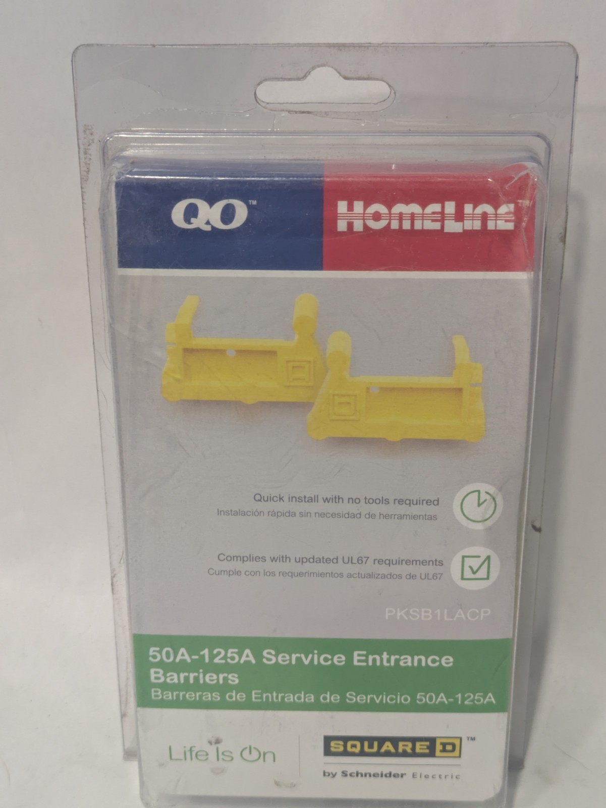 Square D PKSB1LACP Service Entrance Barriers 50A-125A QO Homeline NEW