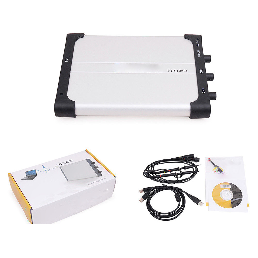 USB Isolation PC Digital Storage Oscilloscope 25MHz 2+1 Ch For OWON VDS1022I