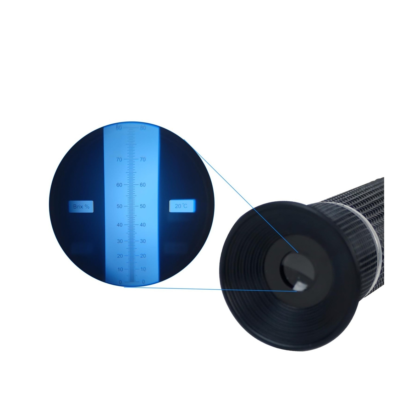 0-80% Brix Meter Refractometer, Refractometer Honey,Portable Refractometer, R...