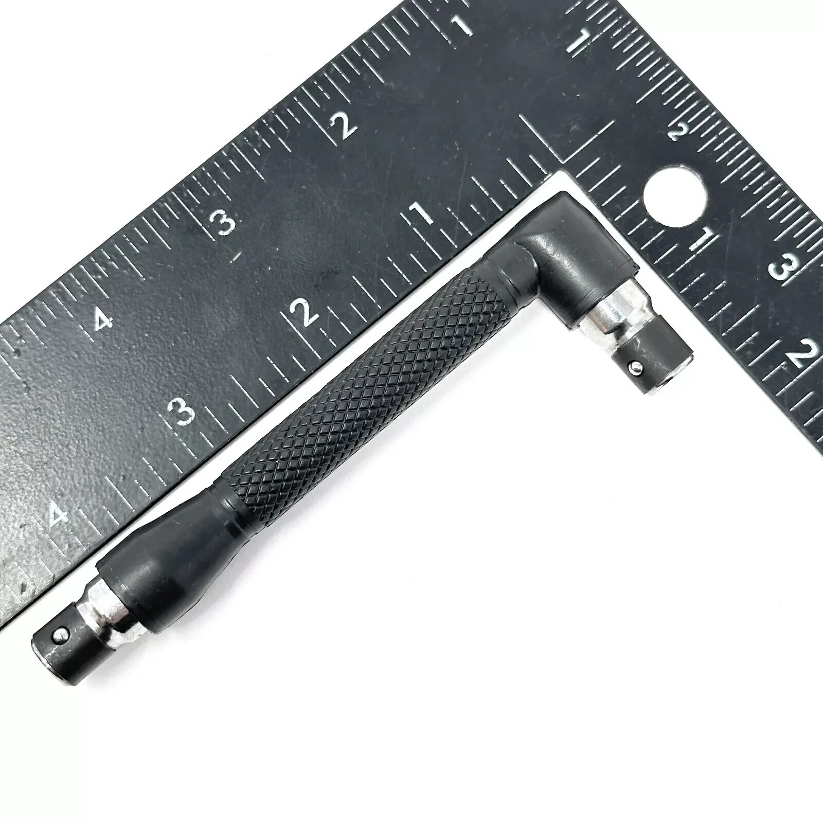 OHIY L Shape Double End Bit Holder Mini Socket Wrench for 1/4 in Hex Insert Bits