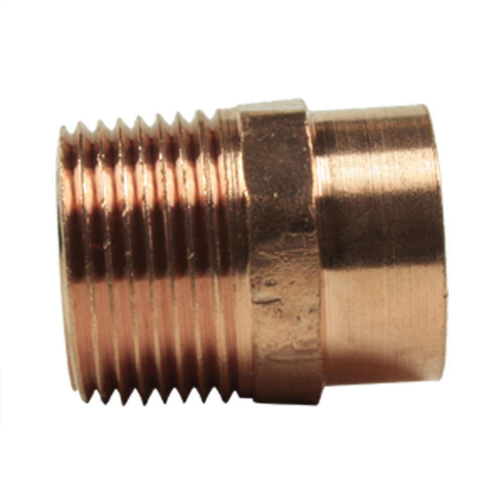 Libra Supply 1/4 inch, 1/4'', 1/4-inch Wrought Copper Male Adapter, CxMIP, 10pcs