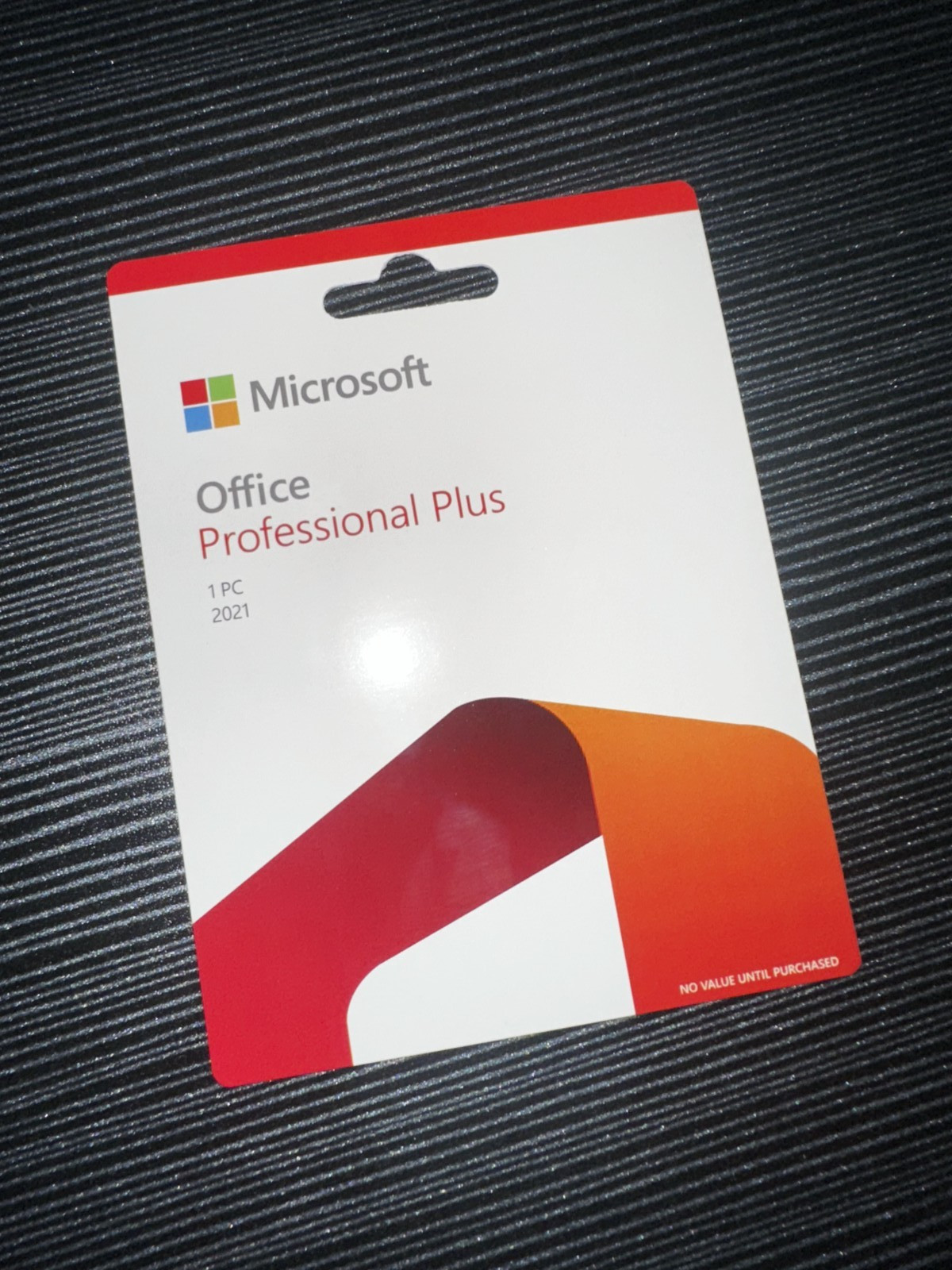 Microsoft Office Professional Plus 2021 1 User/1 PC Card Version