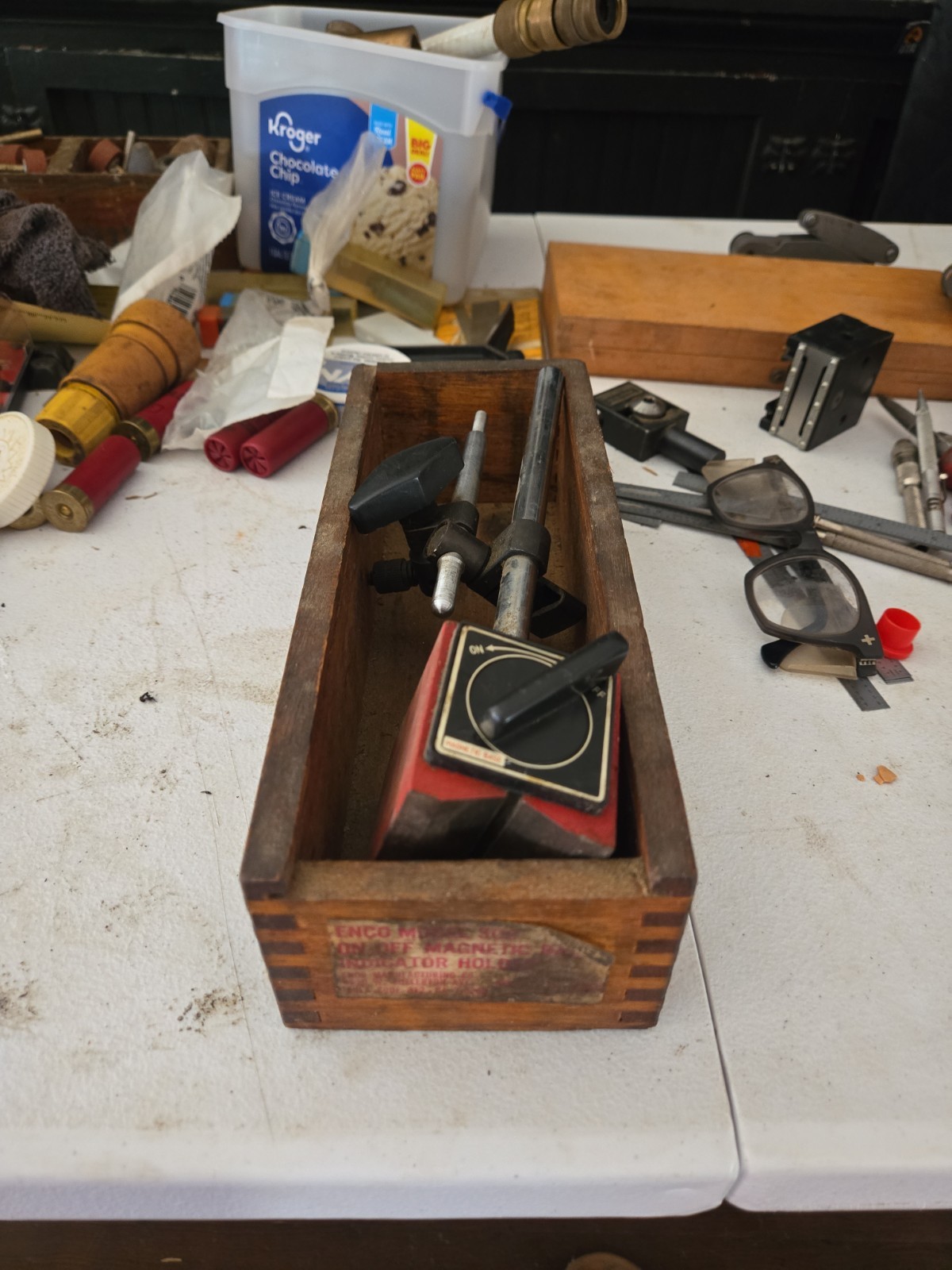 Enco MFG Model 300 Magnetic Indicator Base In Box