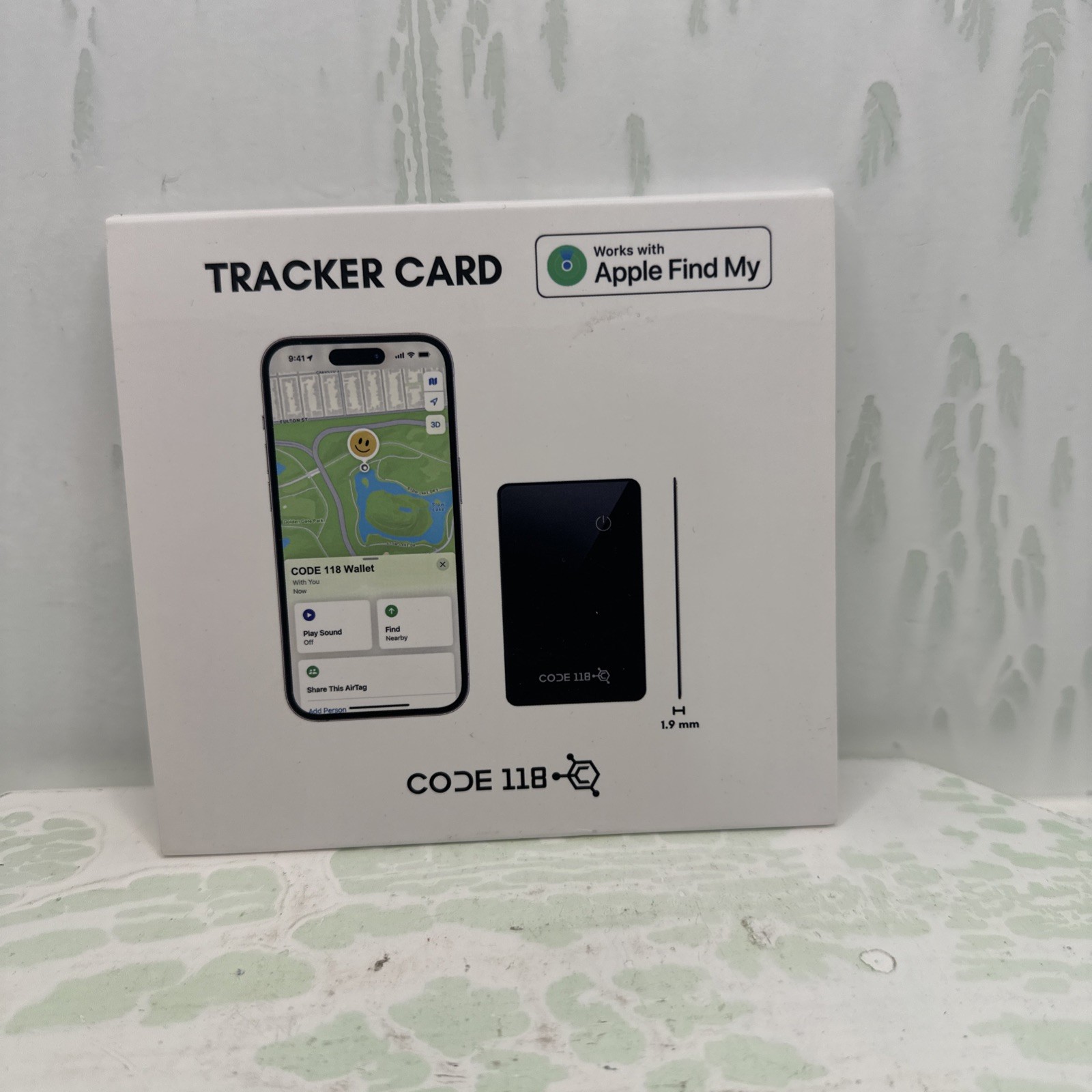 Code 118 Tracker Card - Apple Find My App Never Lose Your Wallet Again New