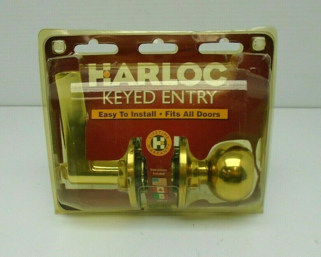 Harloc by Yale Terra Prairie Keyed Entry Knob Polished Brass 701-PL-CV-03 1758HW