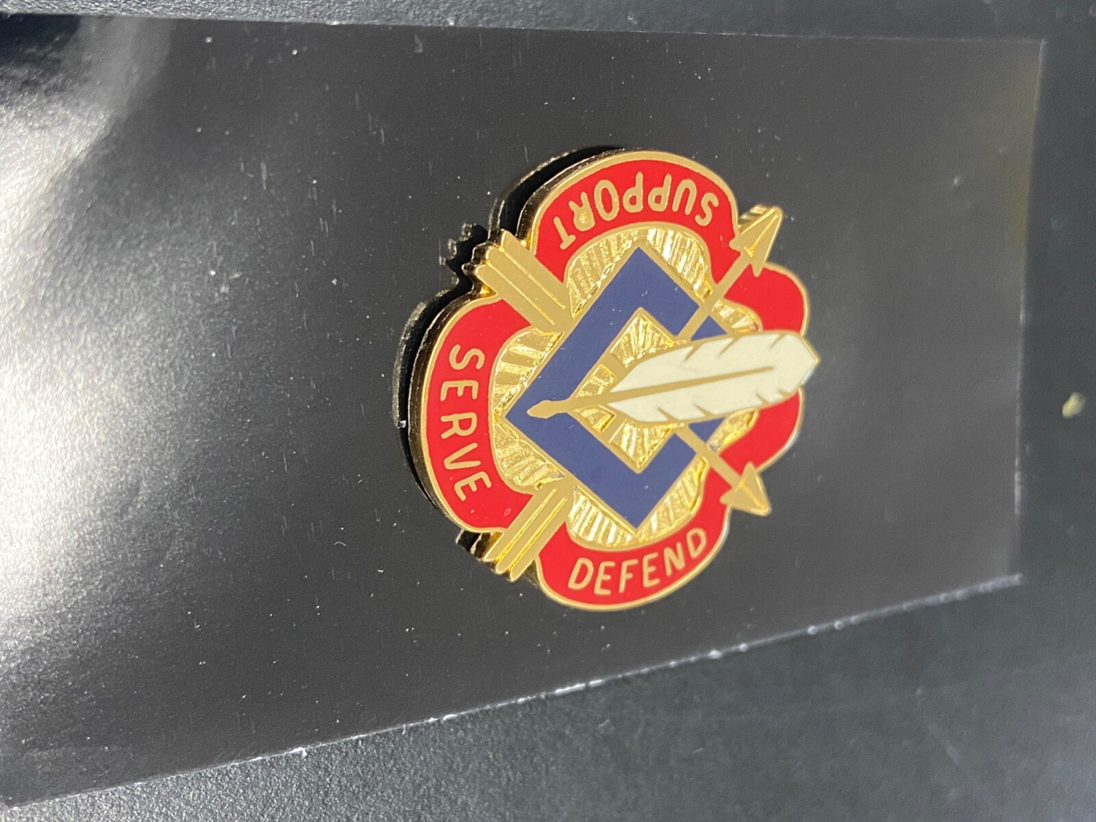 Brand New 18th Personnel Group unit (Support, Serve,Defend) Army crest 