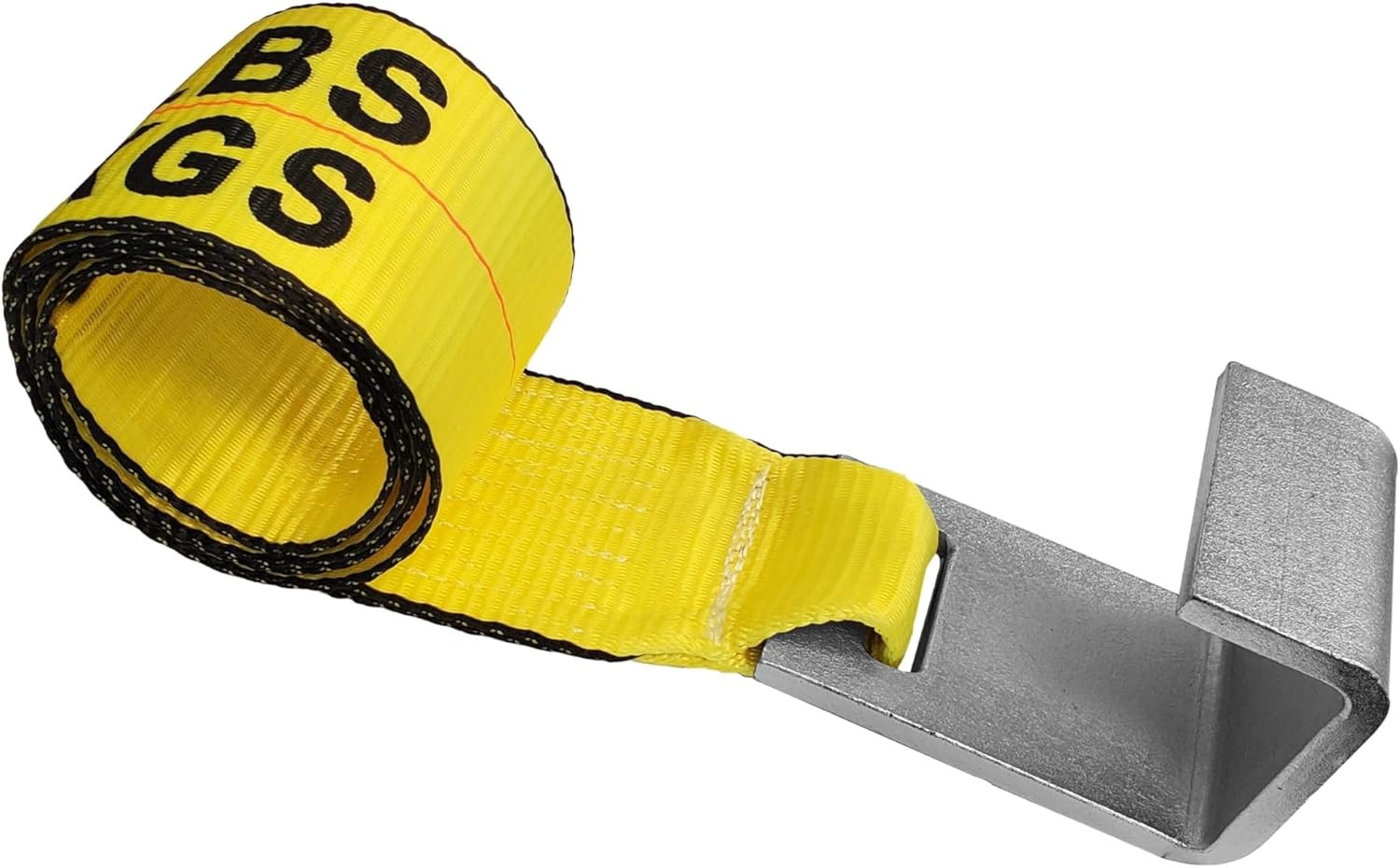 Roll off Container Winch Straps, 4"X 5'Tie Downs w/Flat Hook & Sewn End(10 Pack)