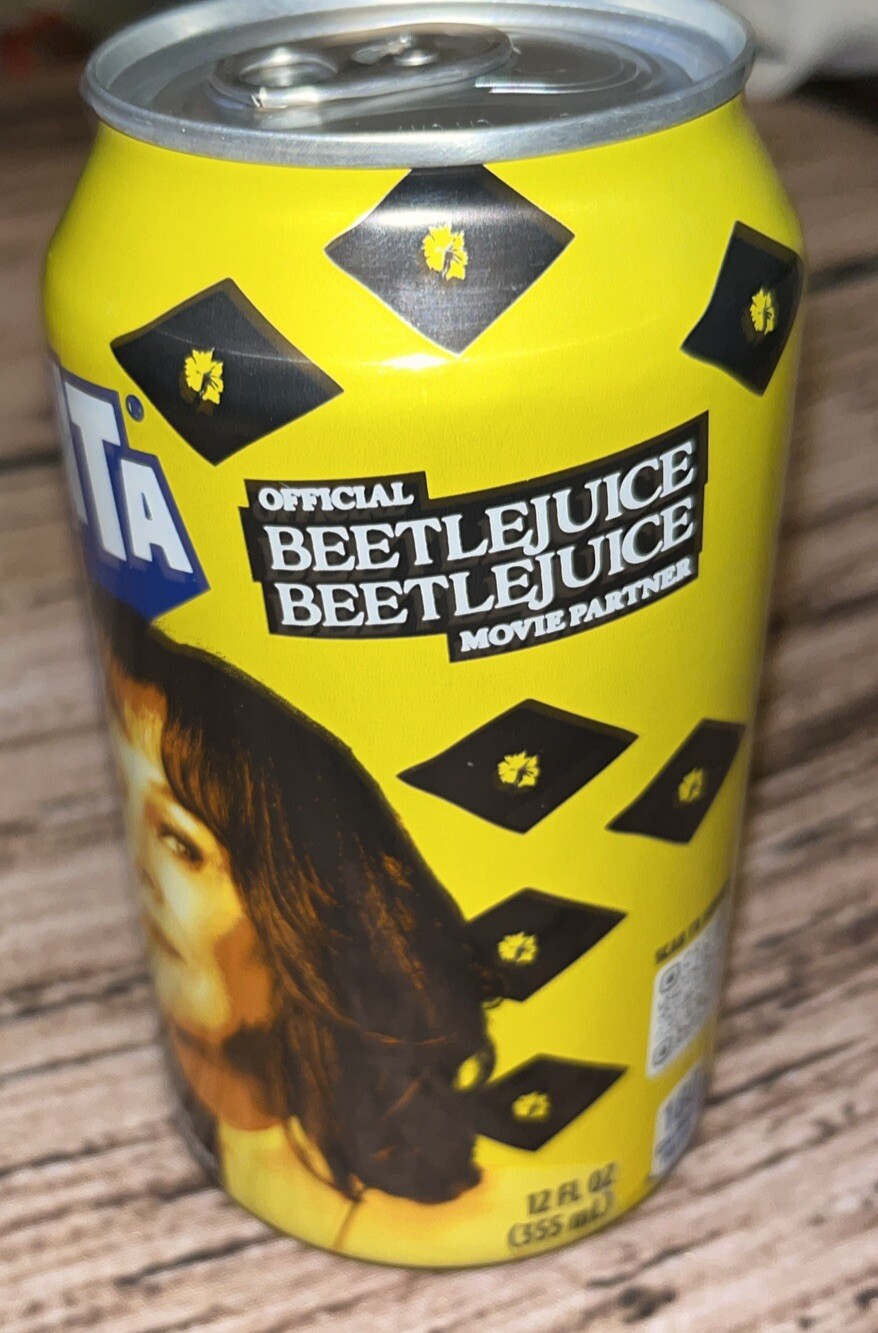 Limited Edition BEETLEJUICE Promo Delia Deetz Pineapple Fanta Soda “empty Can”