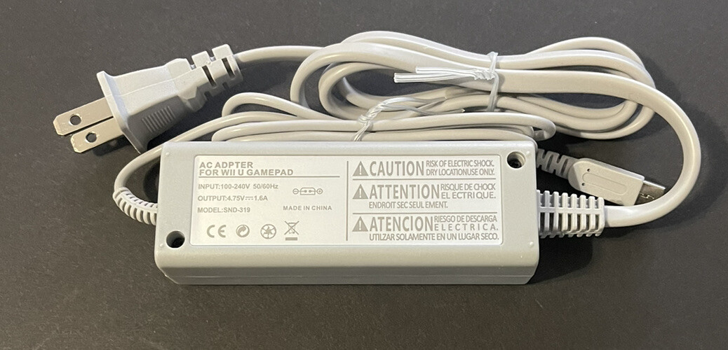 USA New Wii U GamePad AC Adapter Charger Charge WUP-011 Compatible High Quality