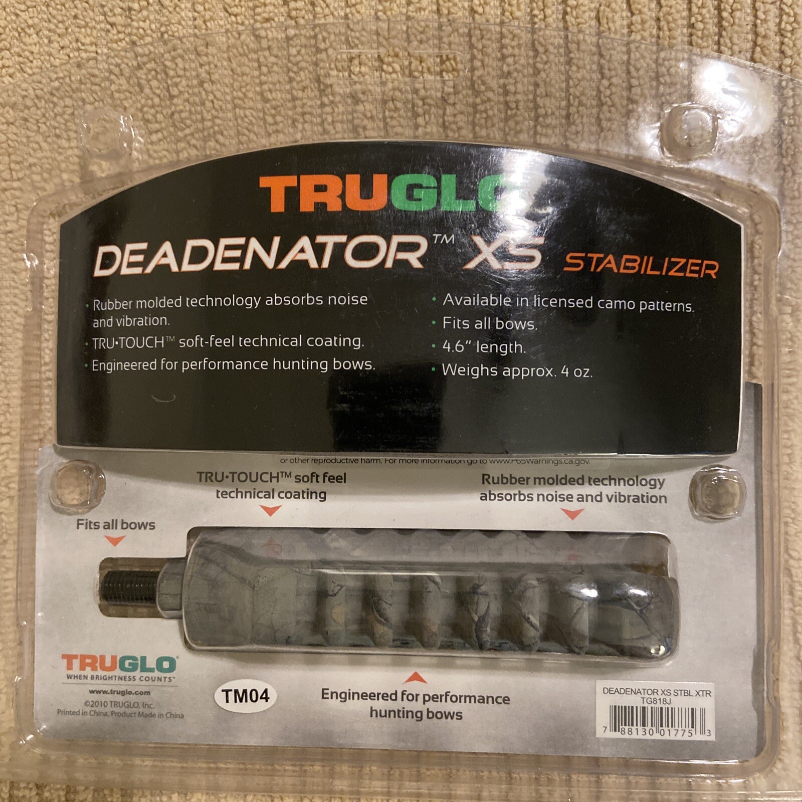 TRUGLO DEADENATOR XS Rubber Molded Stabilizer ‎(TG818J)