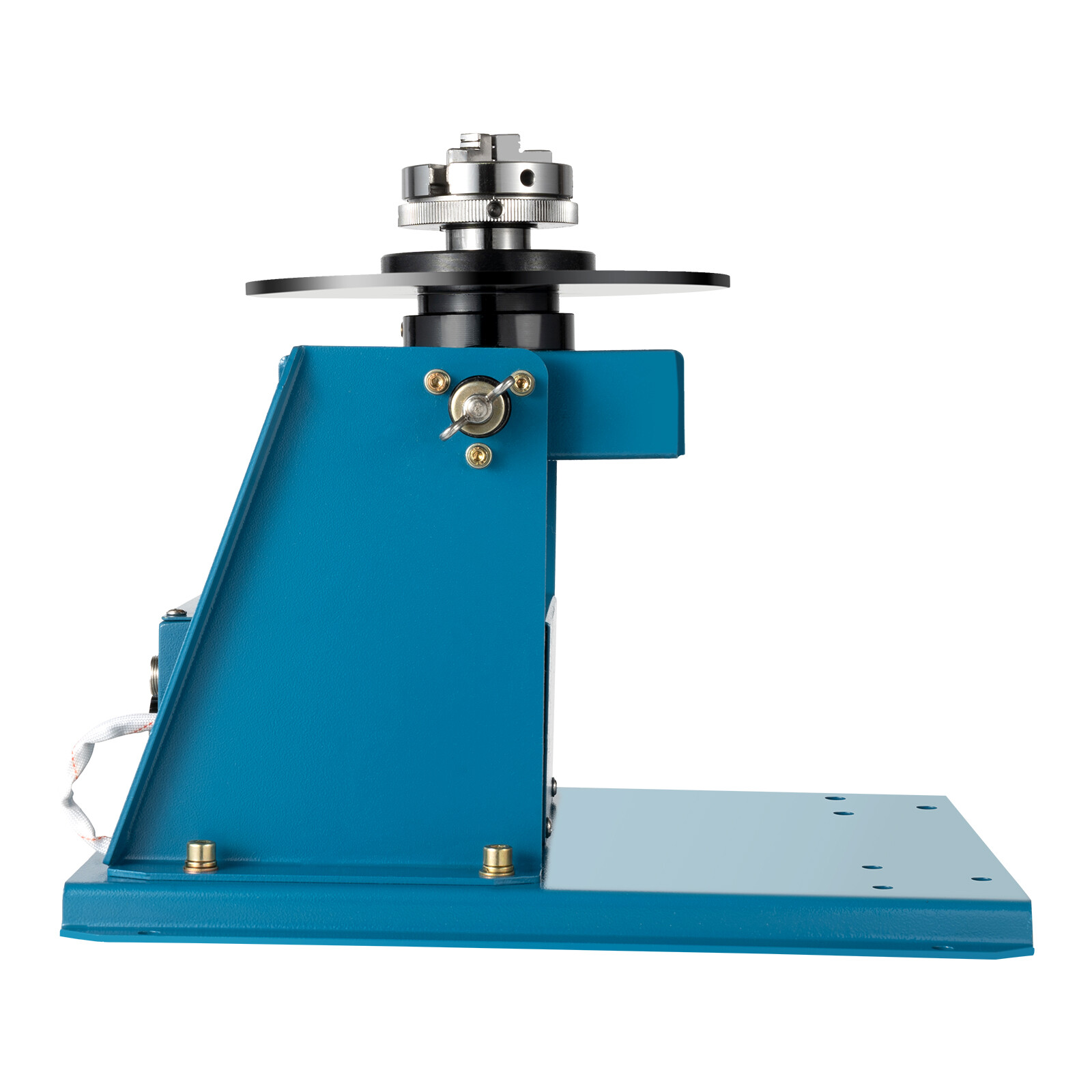 10KG Rotary Welding Positioner Turntable Timing 220mm Chuck Foot Switch 110V