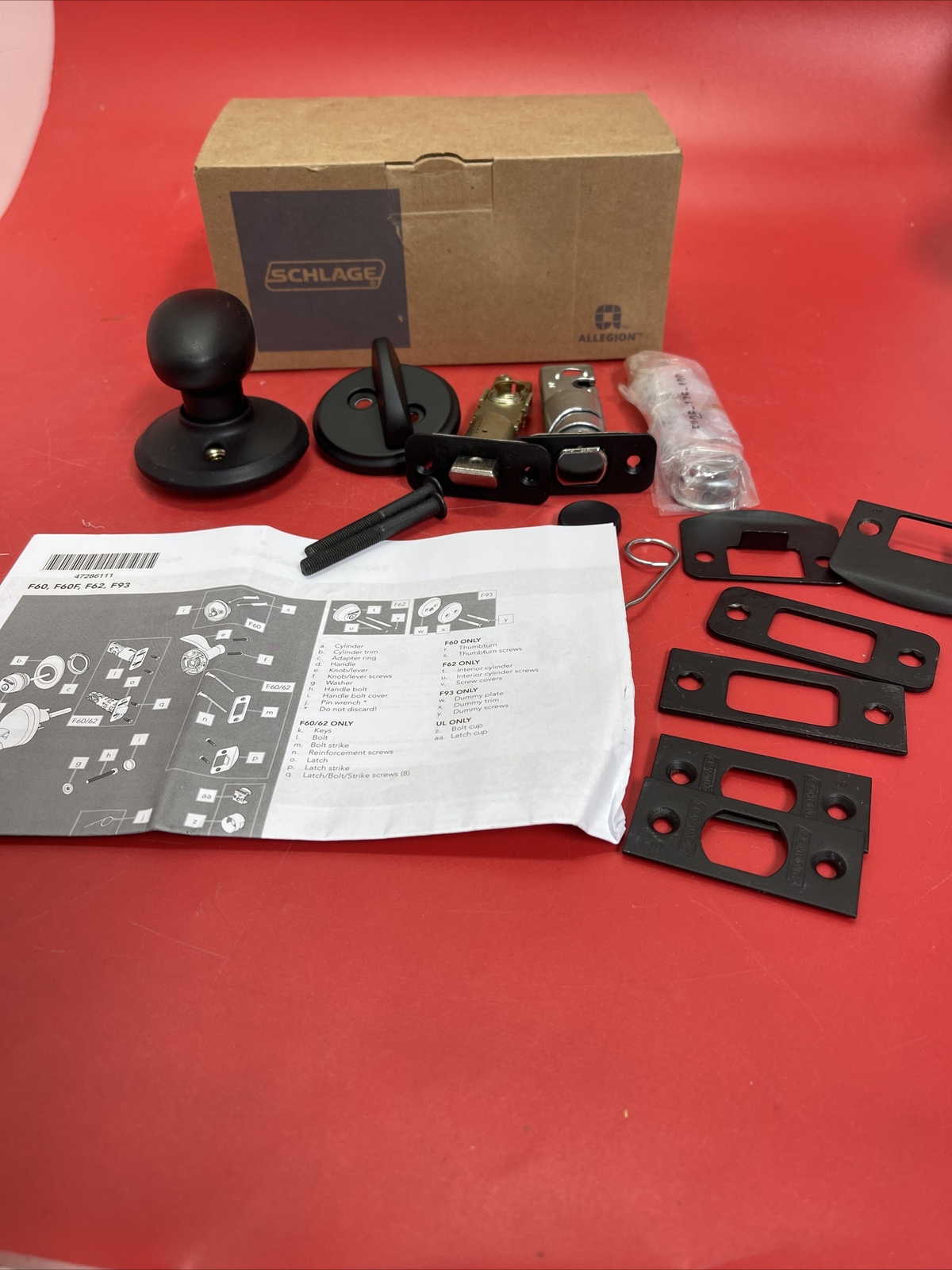 Schlage F59 SIE 622  INSIDE HANDSET