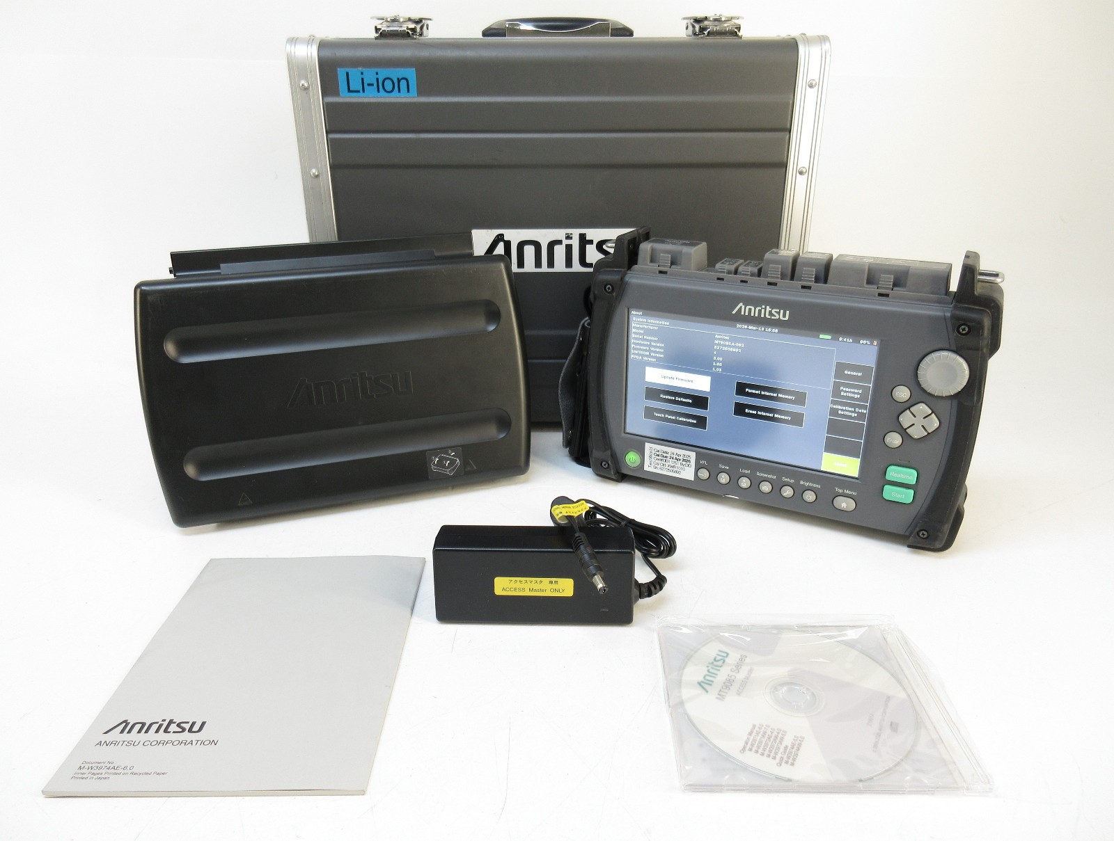 Anritsu MT9085A-063 ACCESS Master OTDR - SMF/MMF Fiber Tester OPM VFL Kit
