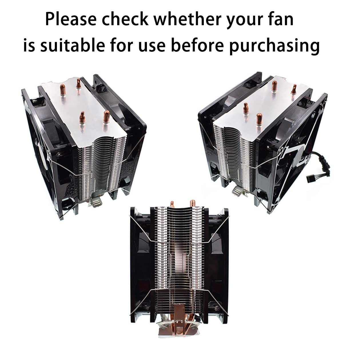 DGHAOP 4pcs Computer Mainboard CPU Radiator Fan Fixing Clip 12cm Upper Hook